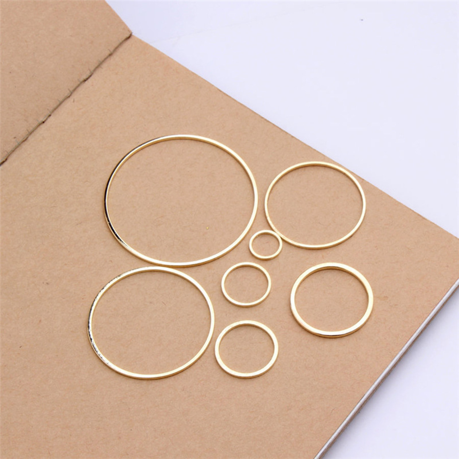 Picture of Brass Geometric Bezel Frame Charms Connectors KC Gold Plated