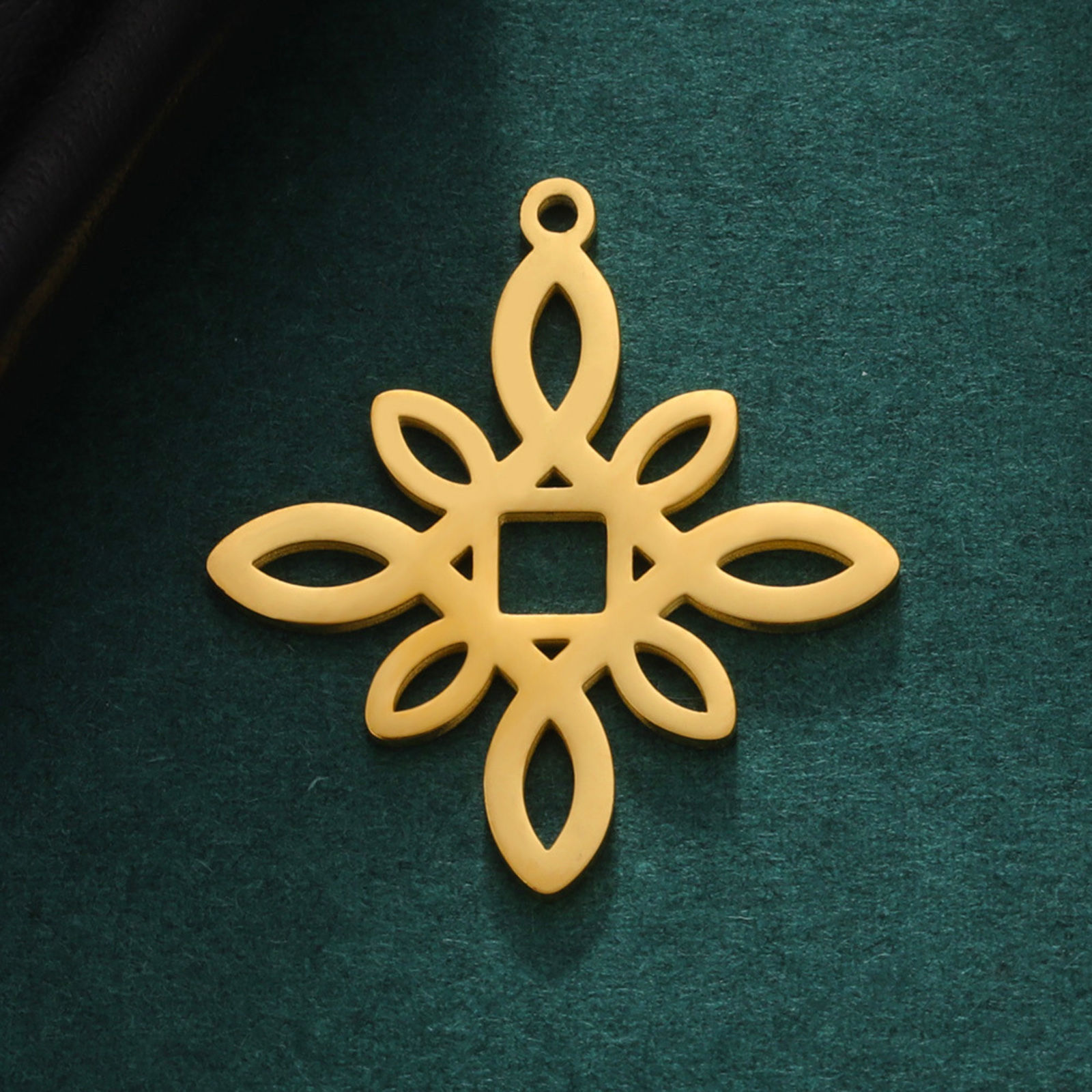 Imagen de 304 Acero Inoxidable Colgantes Charms Multicolor 28mm x 25.5mm, 2 Unidades