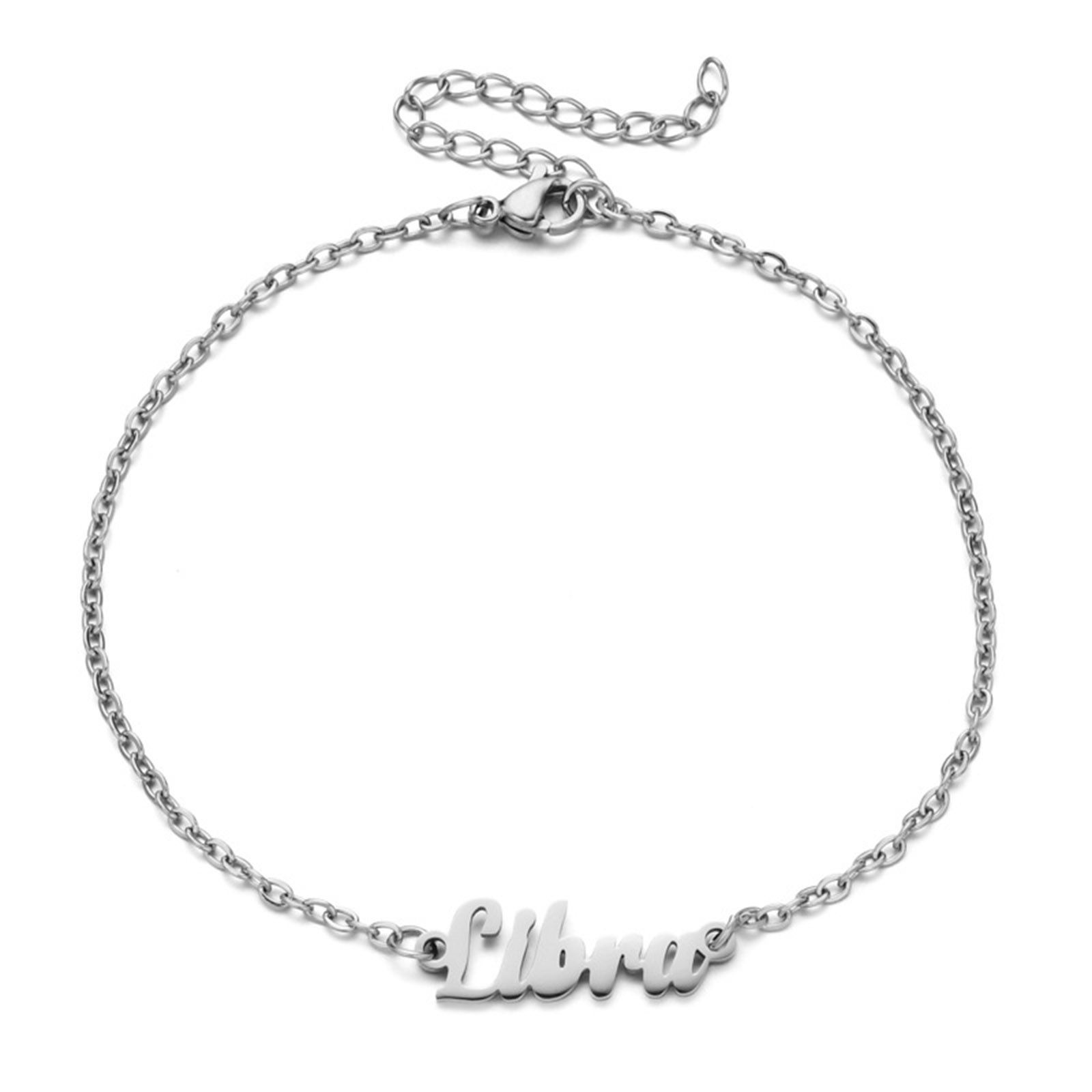 Изображение Eco-friendly Vacuum Plating 304 Stainless Steel Rolo Chain Anklet 21cm(8 2/8") long, 1 Piece