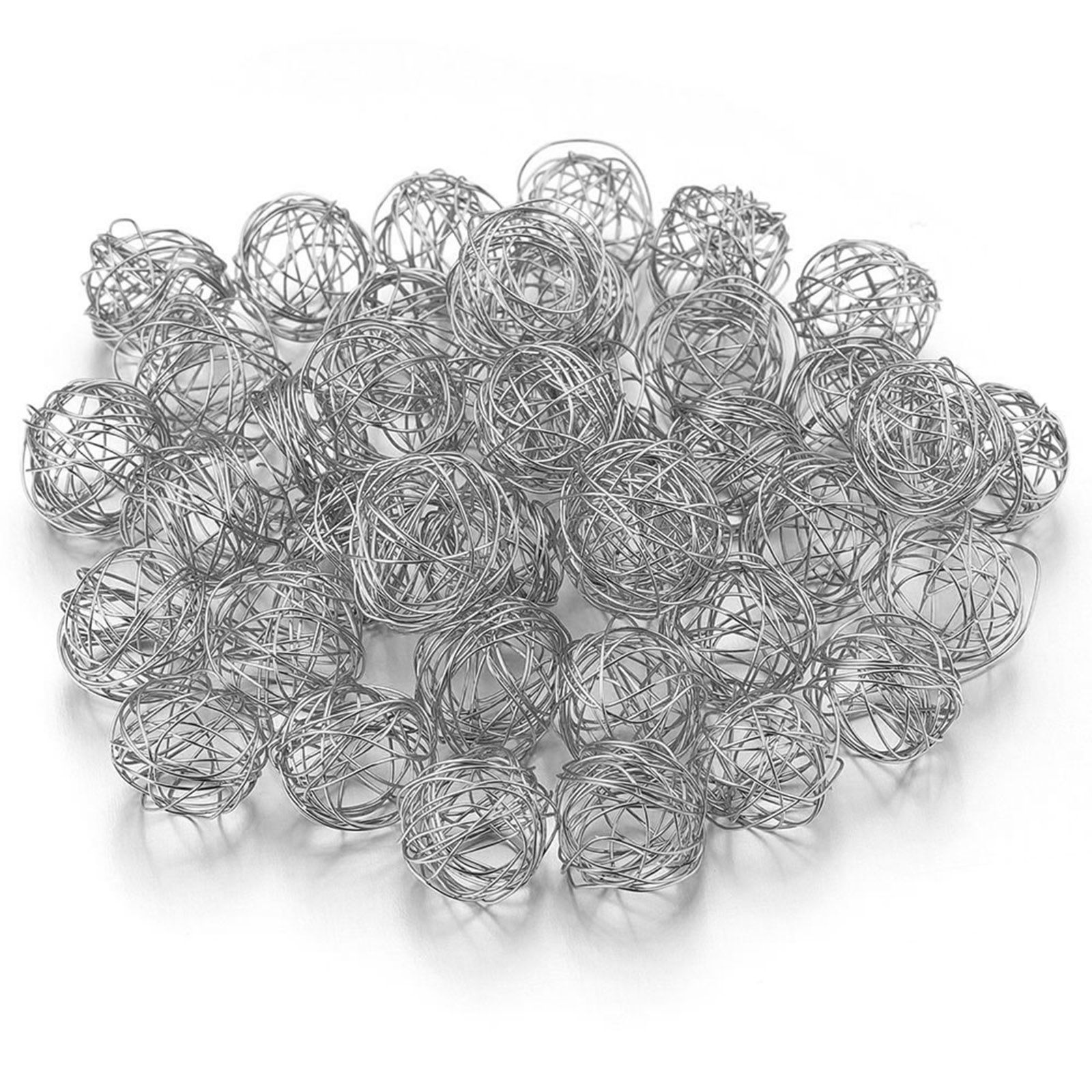 Picture of 304 Stainless Steel Wire Wrapped Charms Ball Hollow