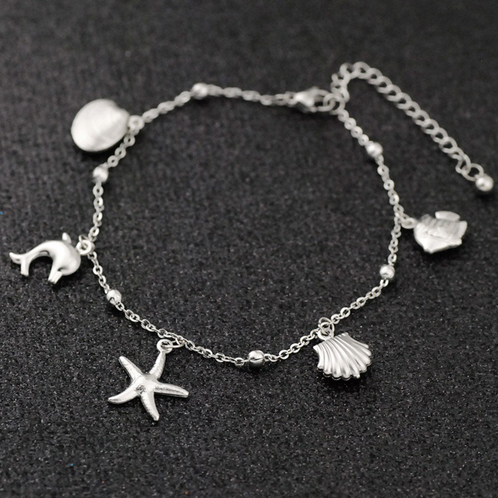 Picture of 304 Stainless Steel Ocean Jewelry Rolo Chain Anklet Silver Tone
