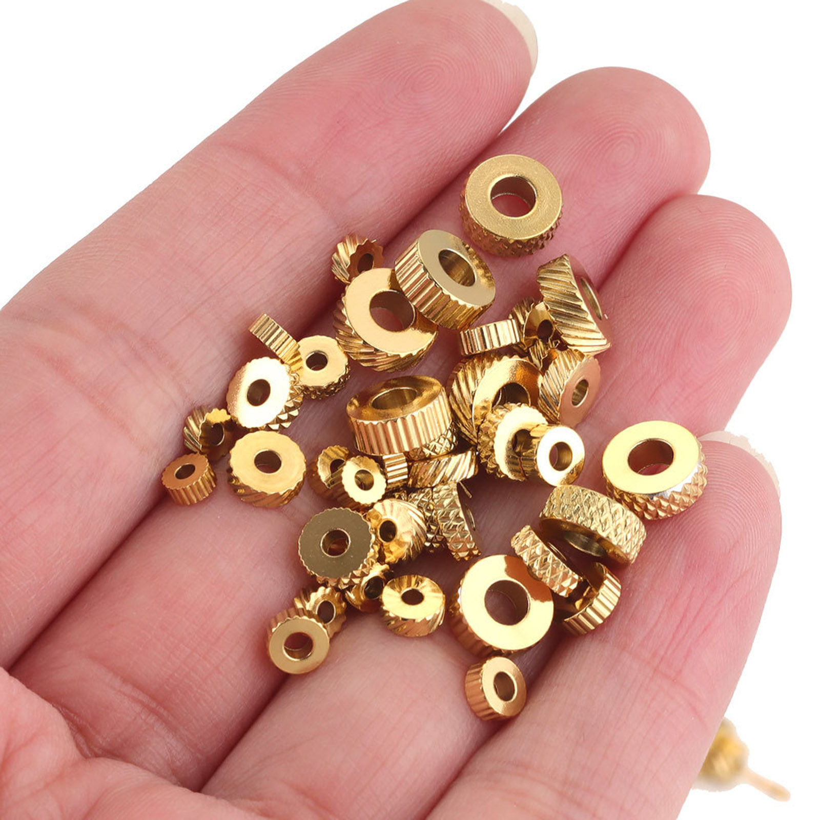 Picture of Eco-friendly 304 Stainless Steel Beads For DIY Jewelry Making Wheel Multicolor