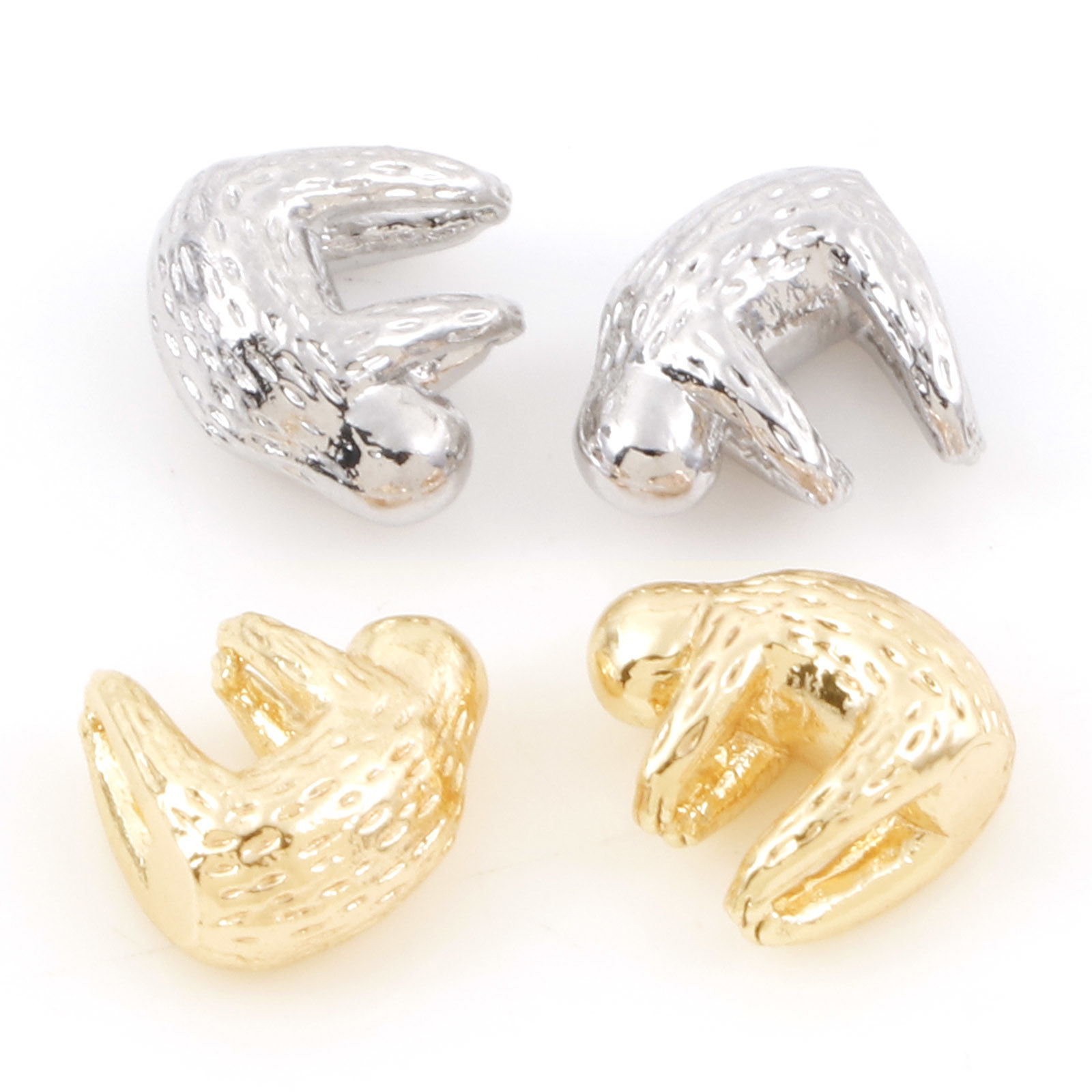 Picture of Brass Charms Real Gold Plated Sloths Animal 3D 9mm x 8mm