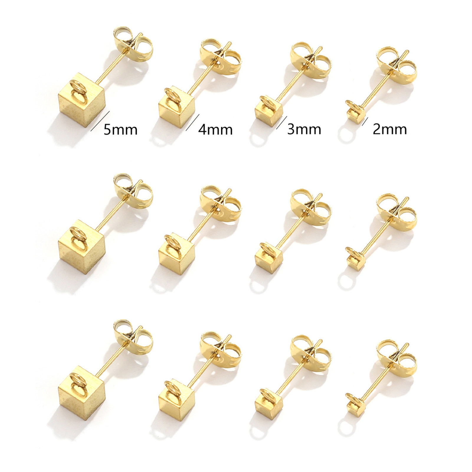 Picture of Eco-friendly 304 Stainless Steel Mother's Day Earring Accessories Cube Multicolor With Loop