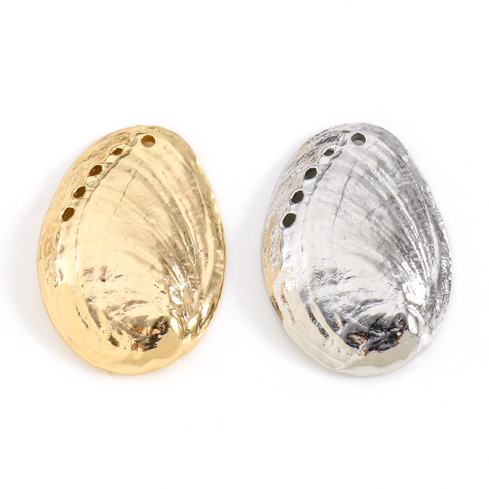 Picture of Brass Charms Real Gold Plated Shell 3D 29mm x 20mm