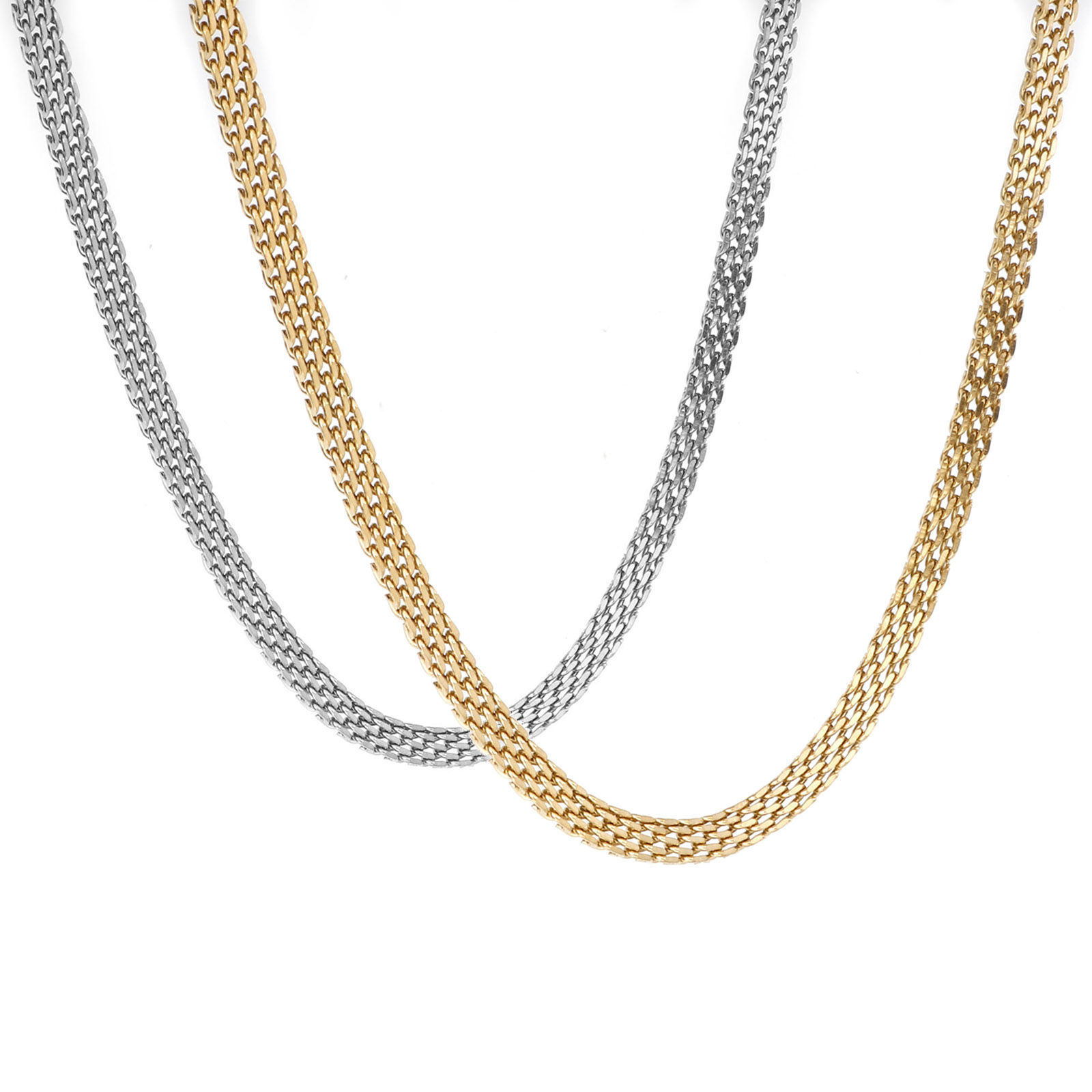 Picture of Eco-friendly 304 Stainless Steel Link Chain Necklace For DIY Jewelry Making 40cm(15 6/8") long