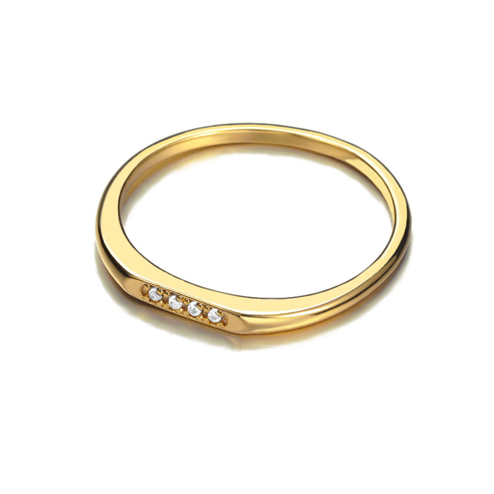 Picture of Eco-friendly Ethnic Style Retro 18K Real Gold Plated Copper Unadjustable Round Sun And Moon Face Rings Unisex