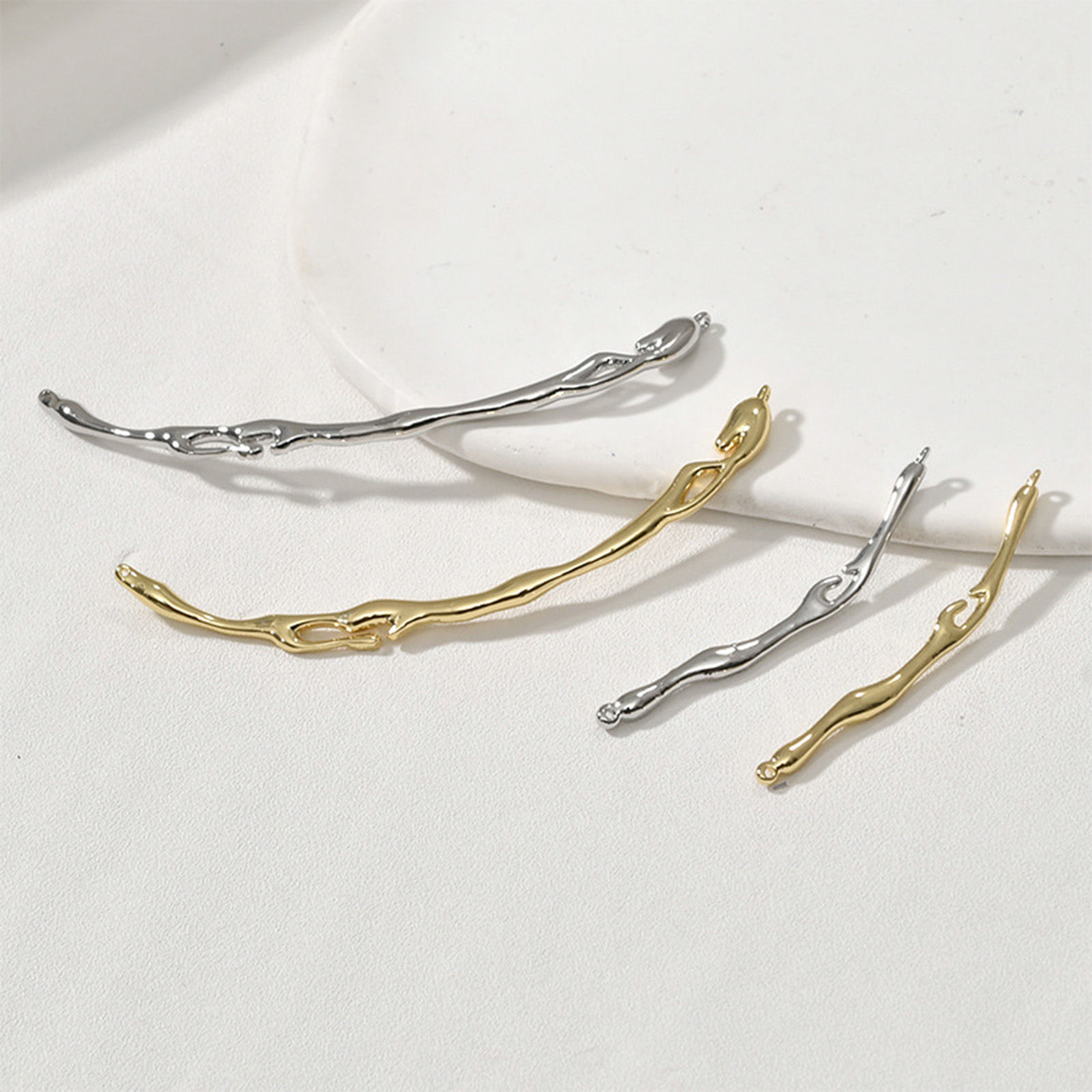Picture of Brass Connectors Charms Pendants Multicolor Strip Drop