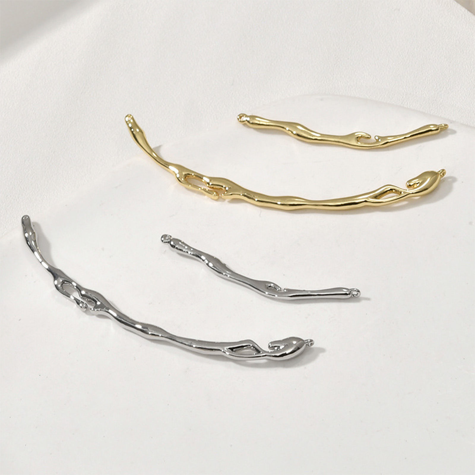 Picture of Brass Connectors Charms Pendants Multicolor Strip Drop