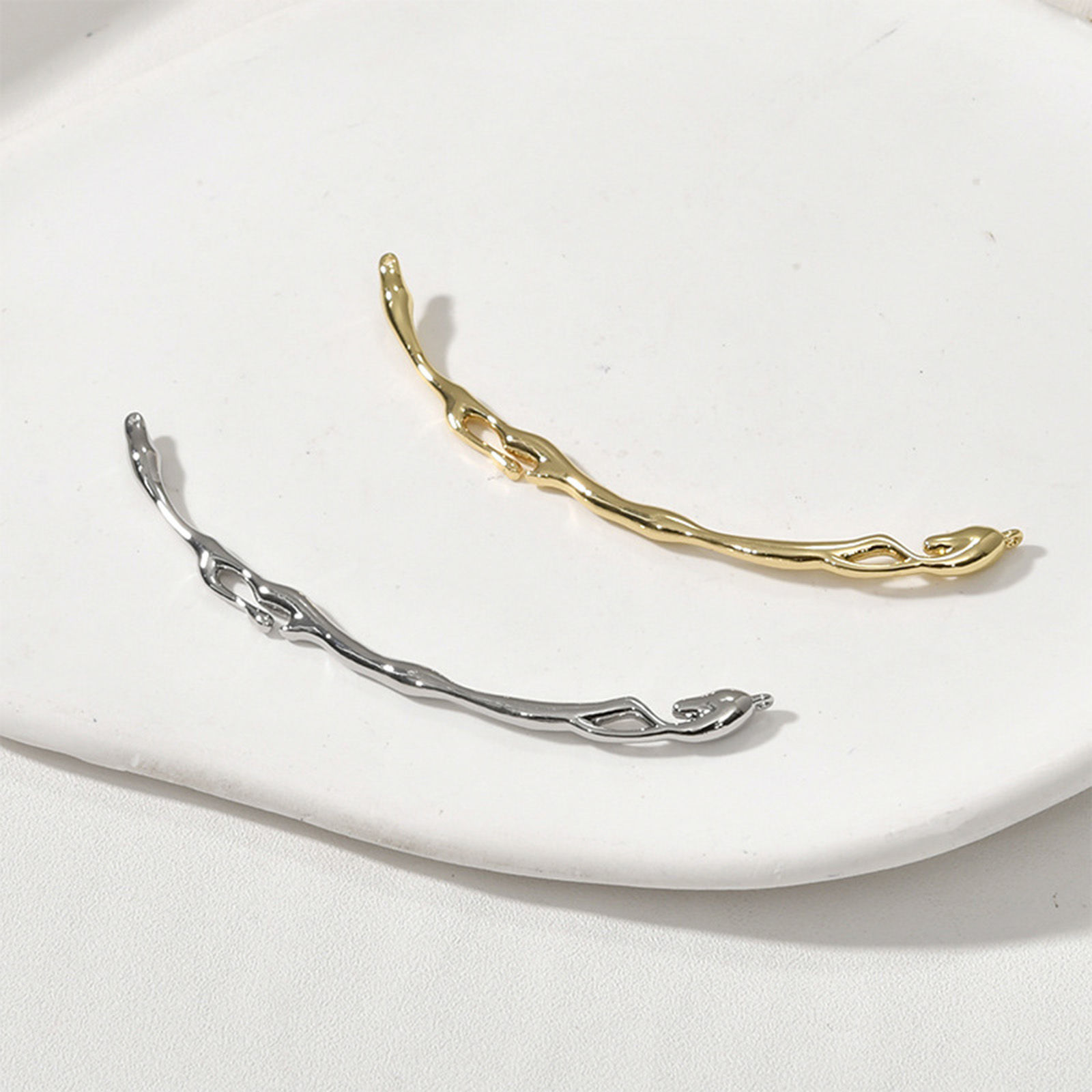 Picture of Brass Connectors Charms Pendants Multicolor Strip Drop