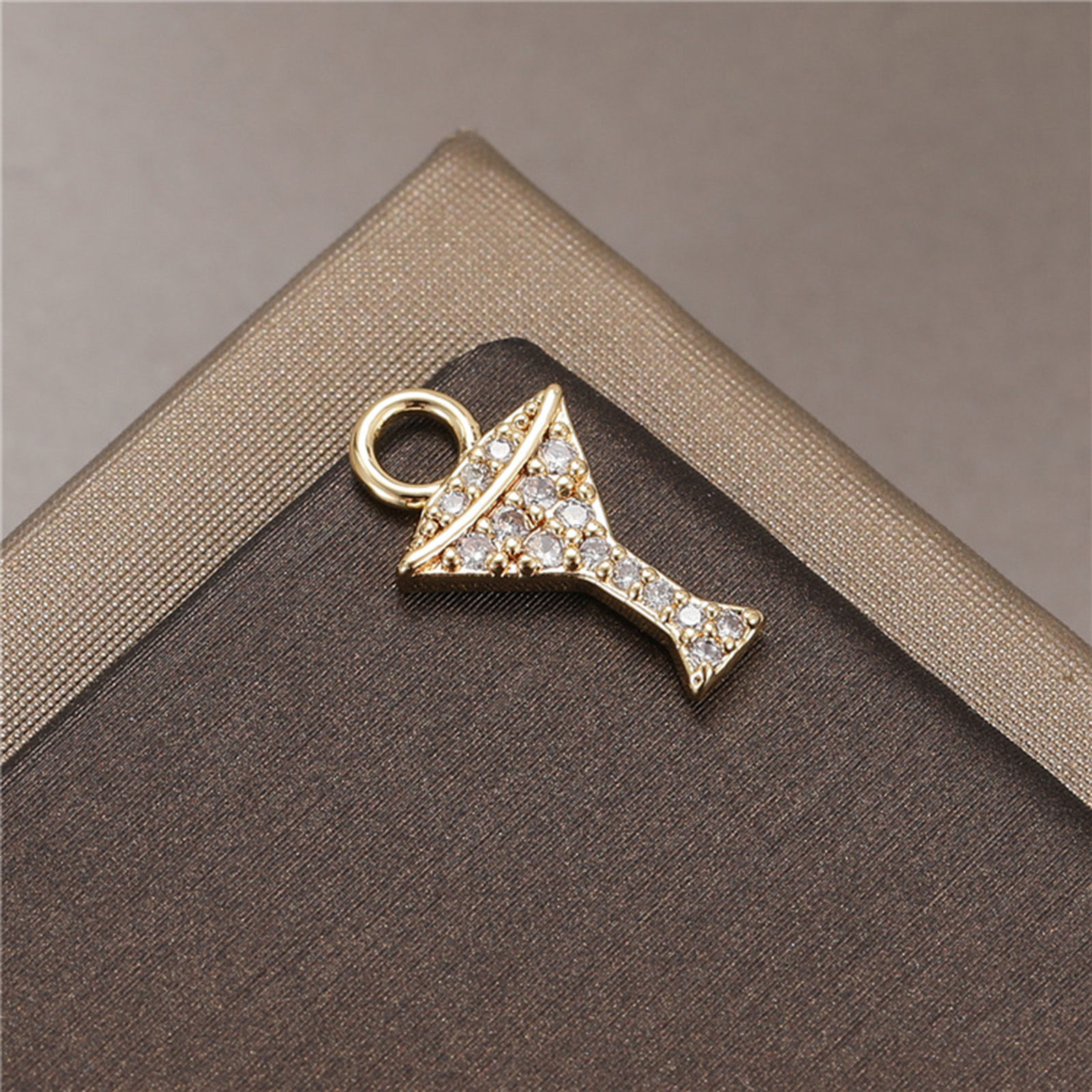 Picture of Brass Charms Gold Plated Cup Cat