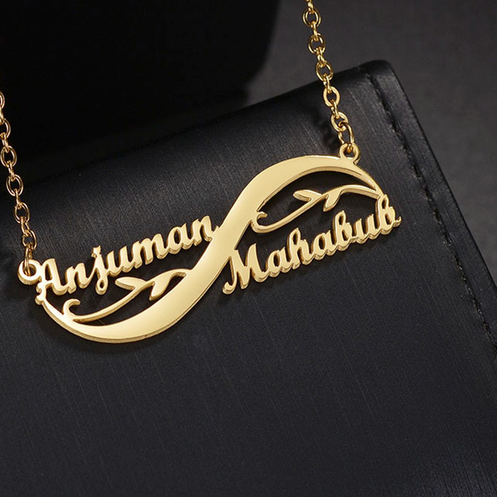 Изображение 1 ШТ 304 Нержавеющая Сталь Индивидуальное имя Ожерелье Персонализированная подвеска с буквой