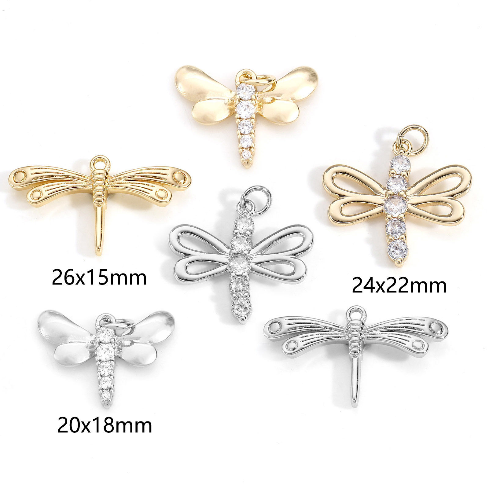 Picture of Brass Insect Charms Real Gold Plated
