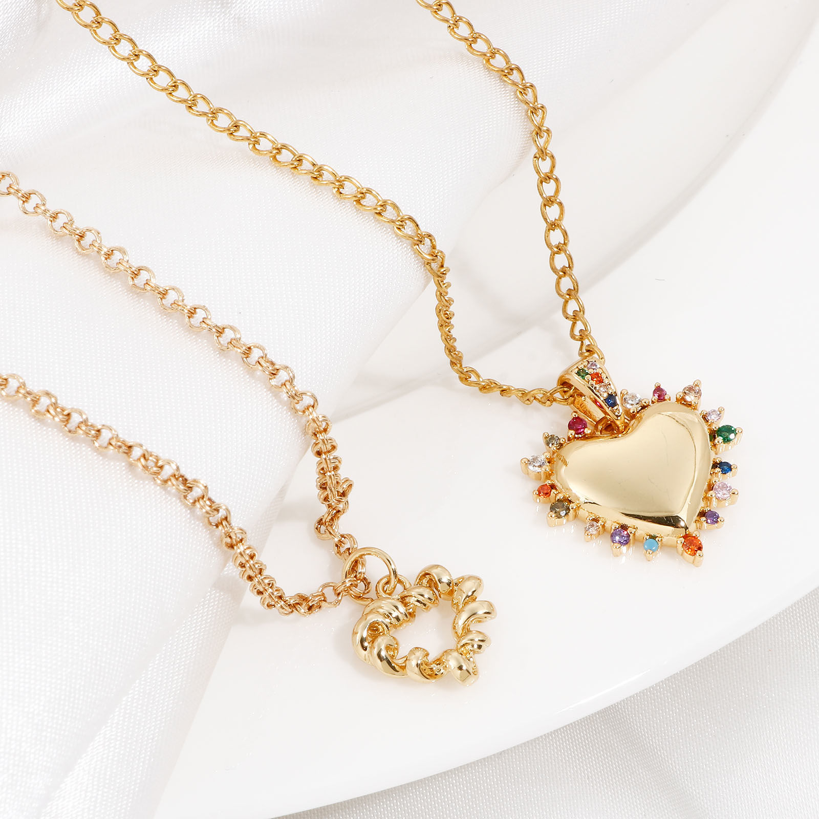 Picture of Brass Valentine's Day Charms Real Gold Plated Heart
