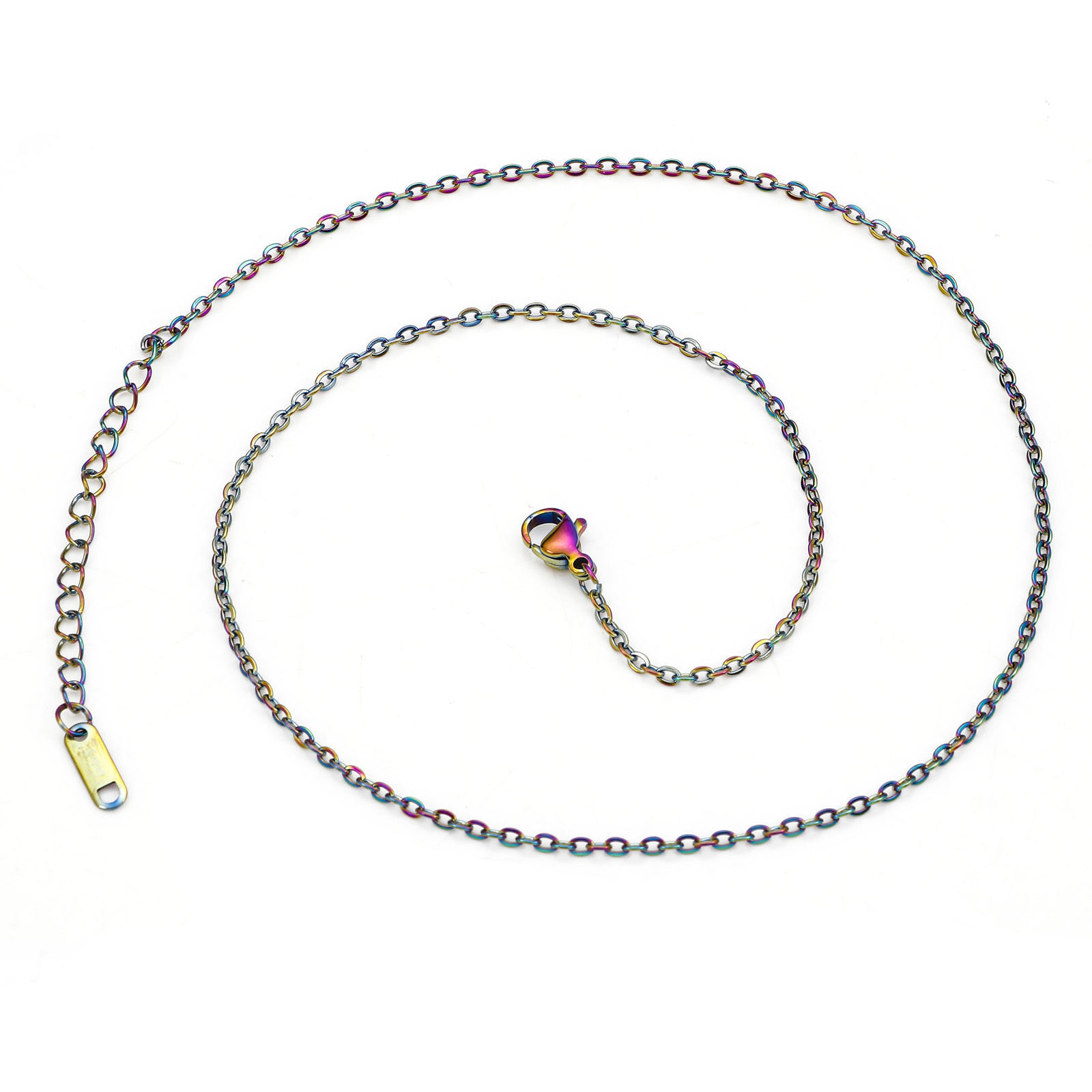 Picture of 304 Stainless Steel Link Cable Chain Necklace For DIY Jewelry Making 40cm(15 6/8") long