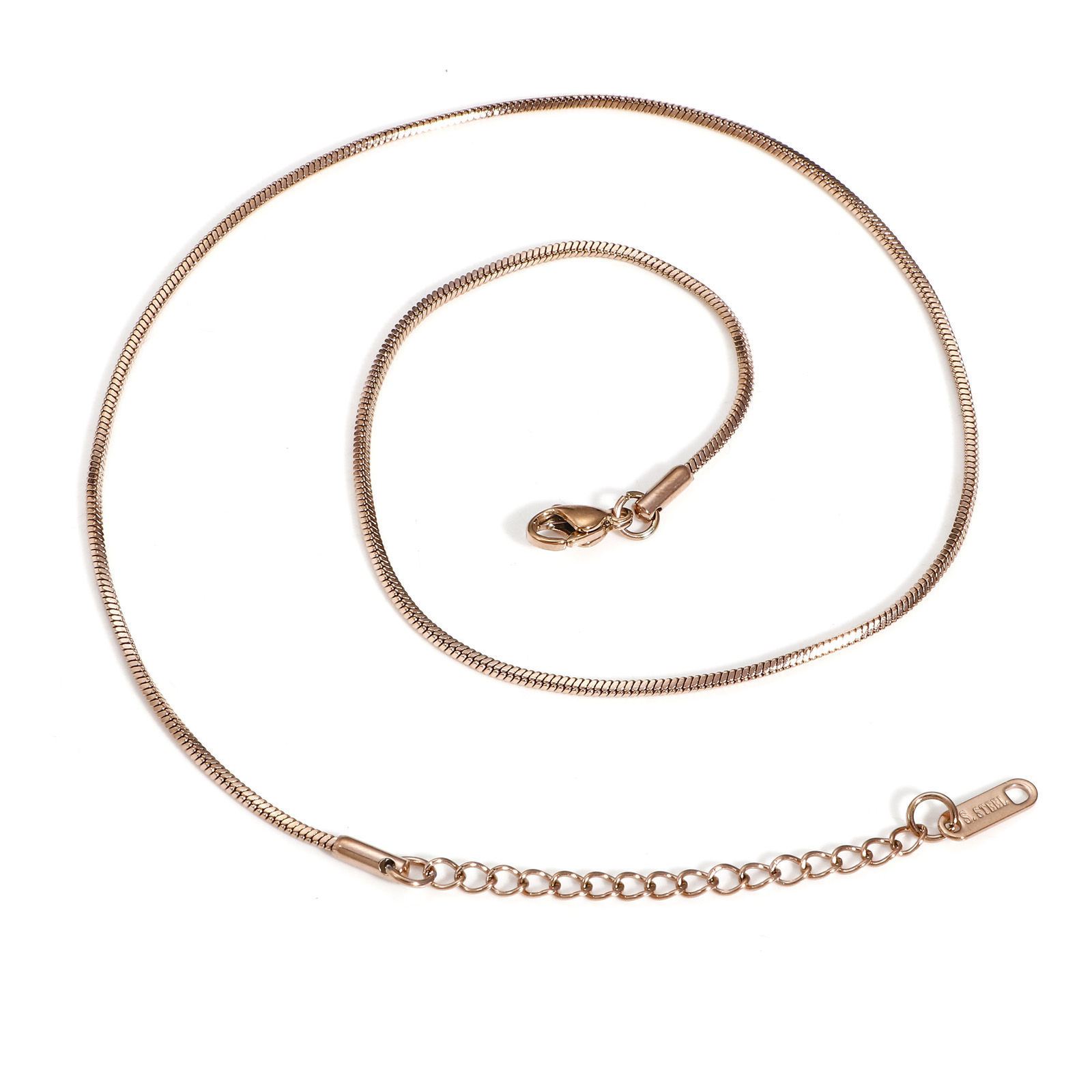 Bild von 304 Edelstahl Schlangenkette Kette Halskette 40cm lang, 1 Strang