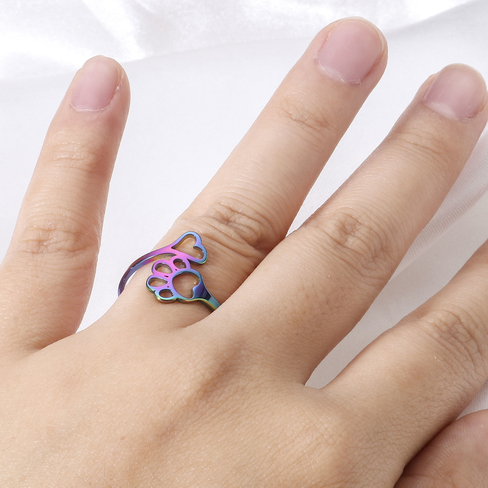 Picture of 304 Stainless Steel Open Adjustable Rings 16.9mm(US Size 6.5)