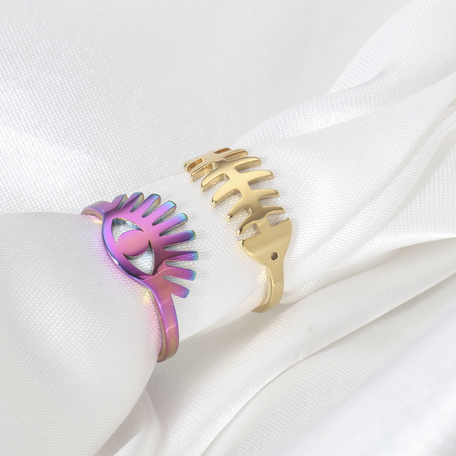 Picture of 304 Stainless Steel Open Adjustable Rings 16.9mm(US Size 6.5)