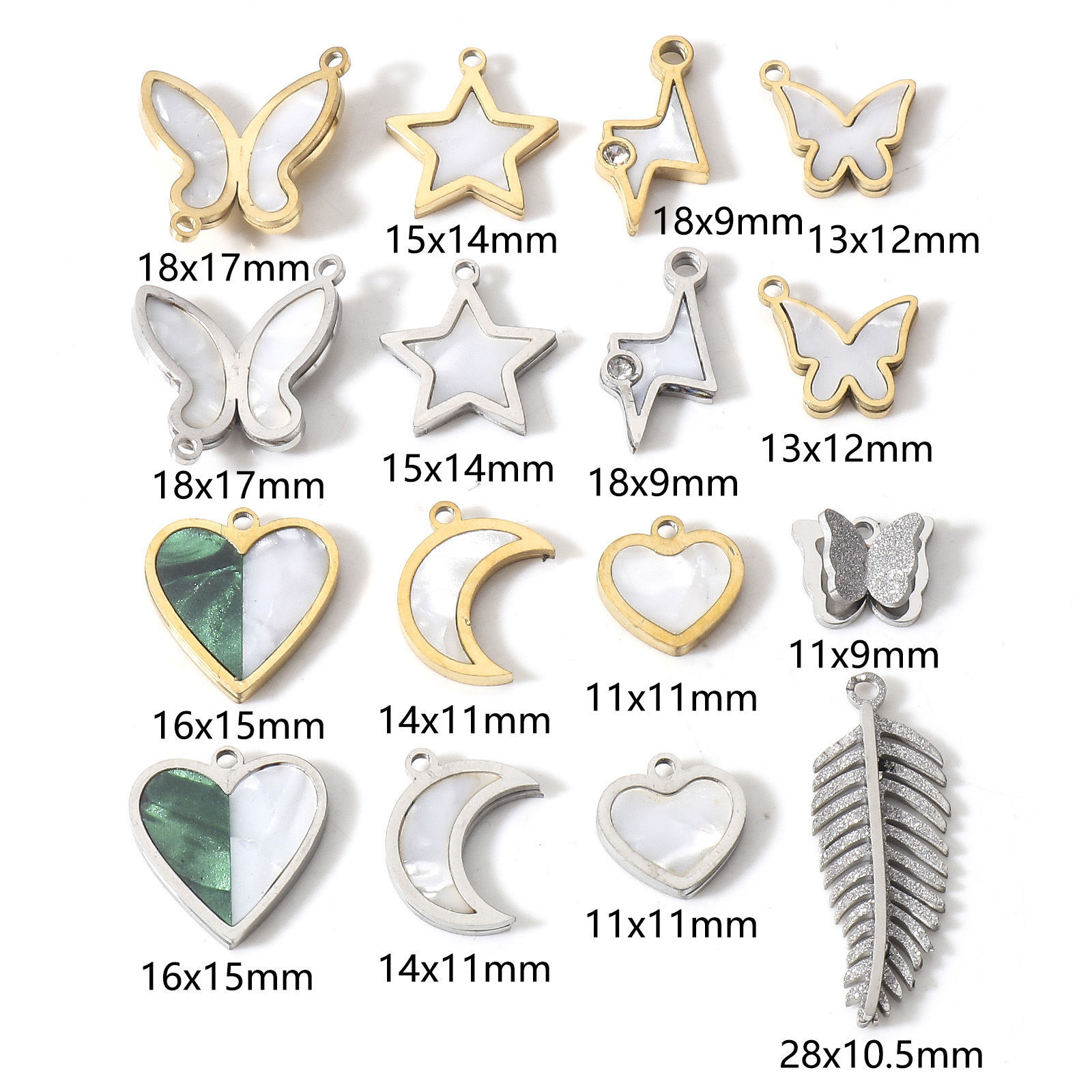 Image de Breloques en 304 Acier Inoxydable 1 Pièce