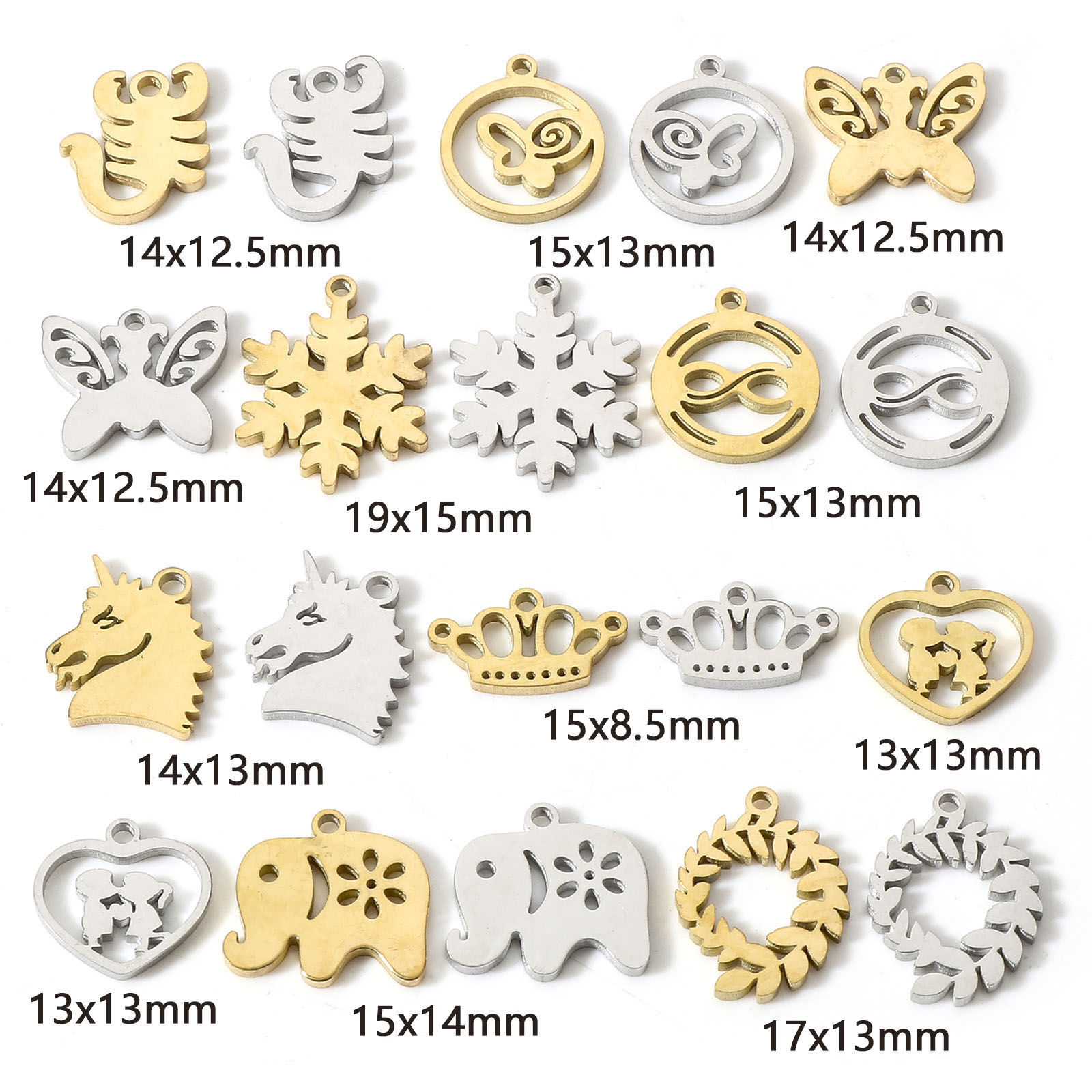 Picture of 304 Stainless Steel Charms Hollow