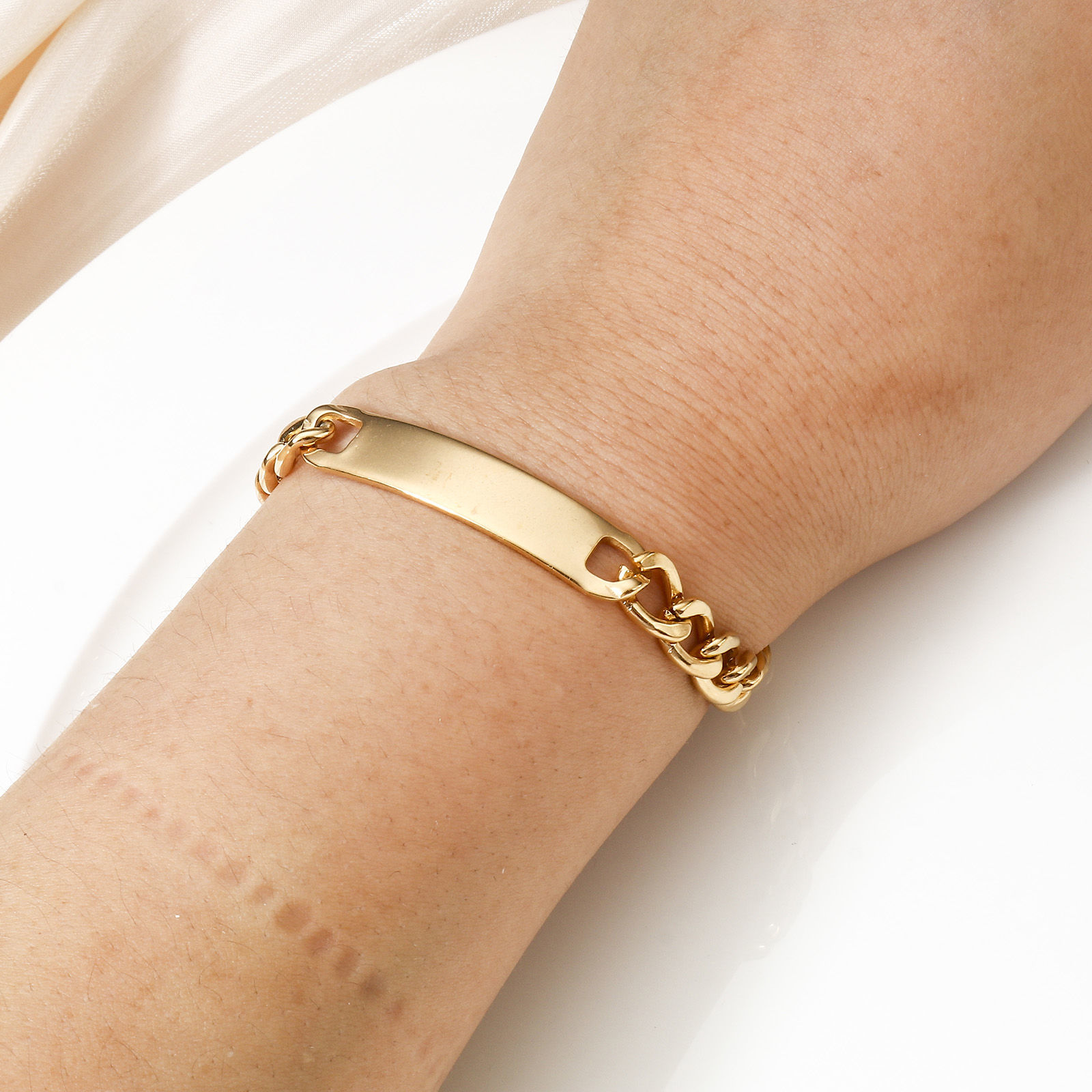 Immagine di 1 Pz 304 Acciaio Inossidabile Etichette di Stampaggio Vuote Braccialetti Rettangolo Con Aragosta Fermagli Fibbia