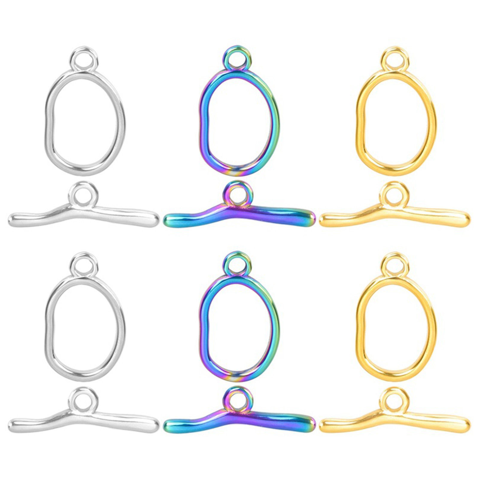 Picture of 2 PCs Vacuum Plating 304 Stainless Steel Toggle Clasps