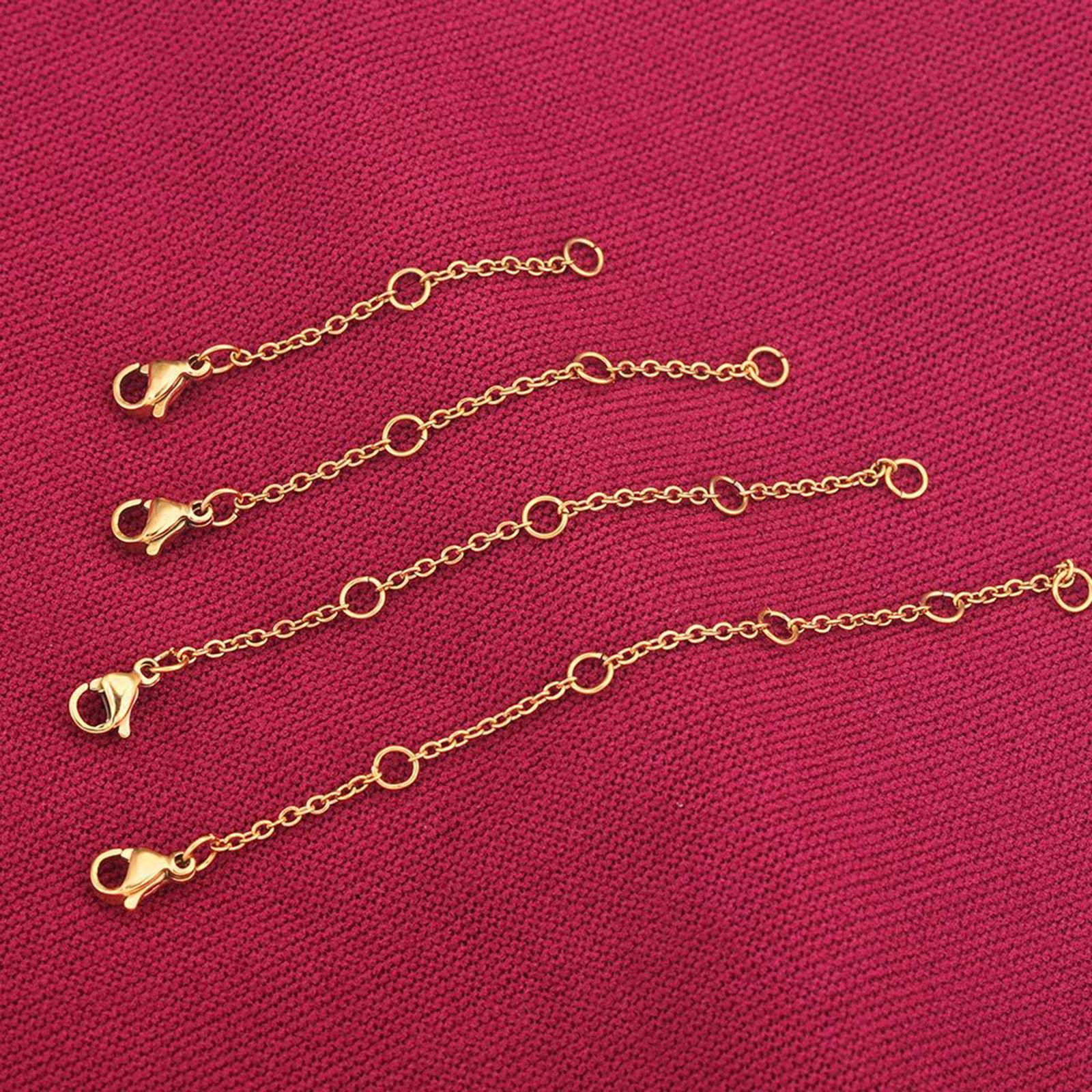 Picture of 304 Stainless Steel Extender Chain For Necklace Bracelet Jewelry Making With Lobster Claw Clasp
