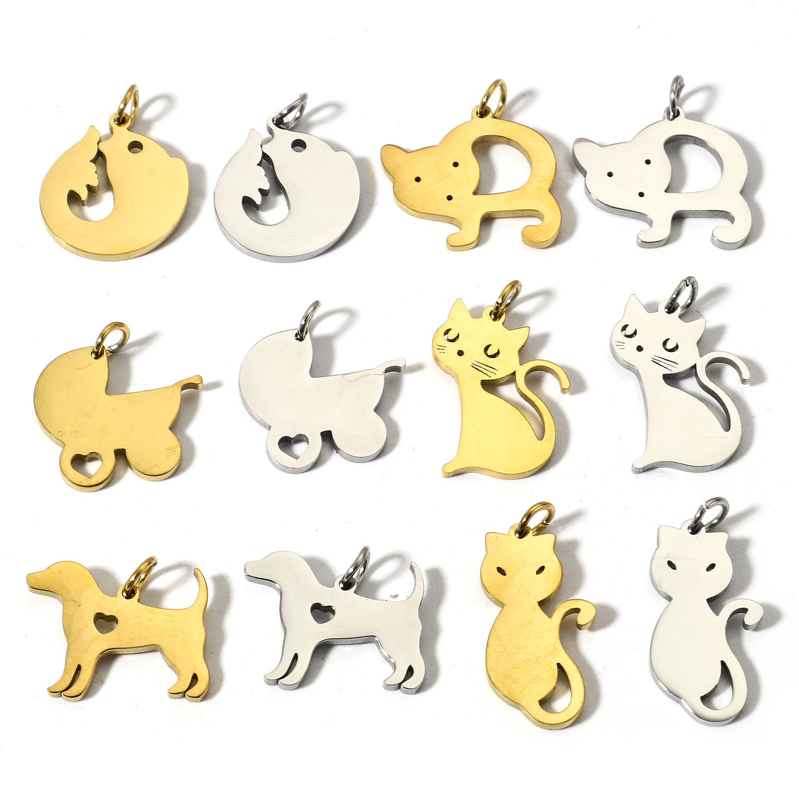 Picture of 304 Stainless Steel Charms Mirror Polishing