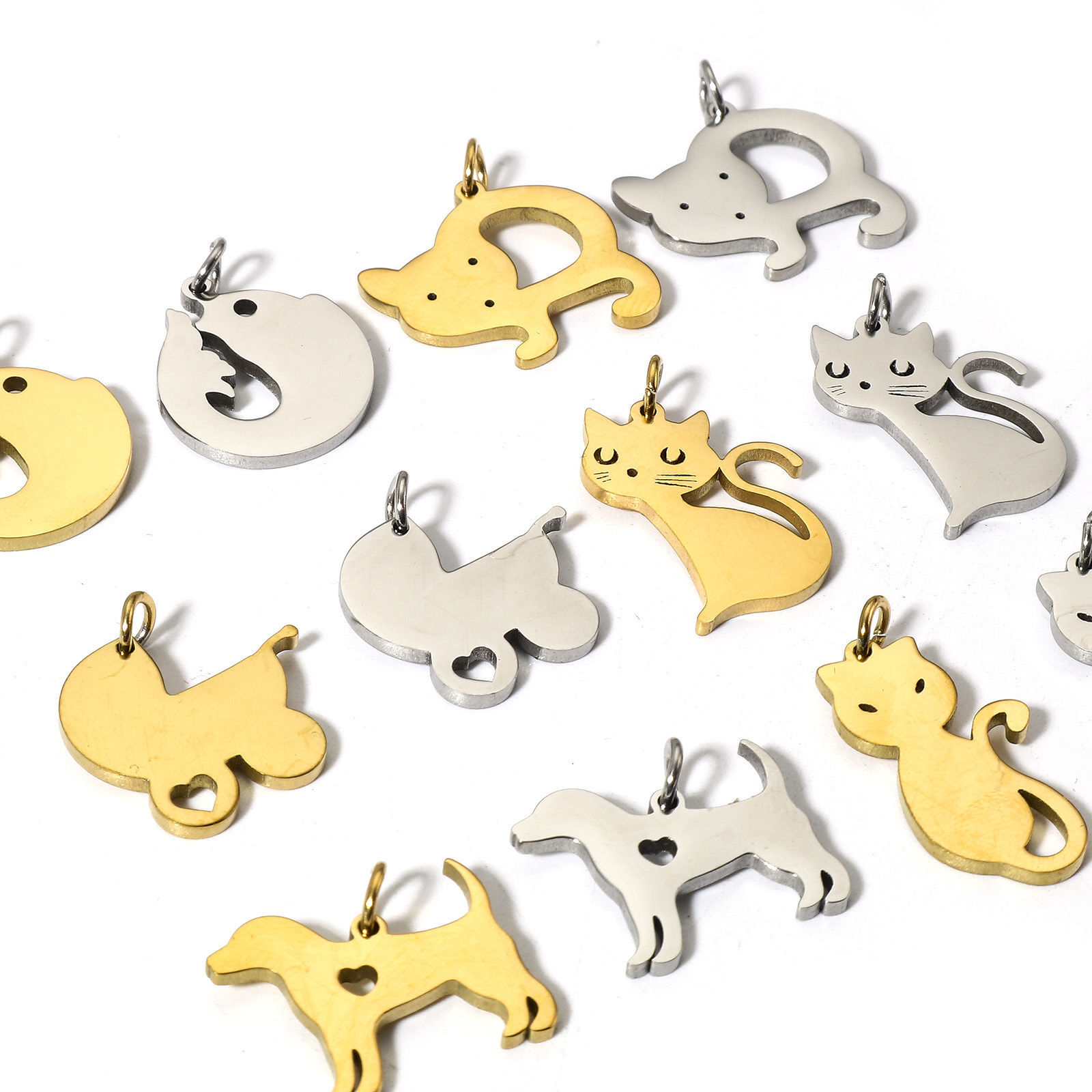 Picture of 304 Stainless Steel Charms Mirror Polishing