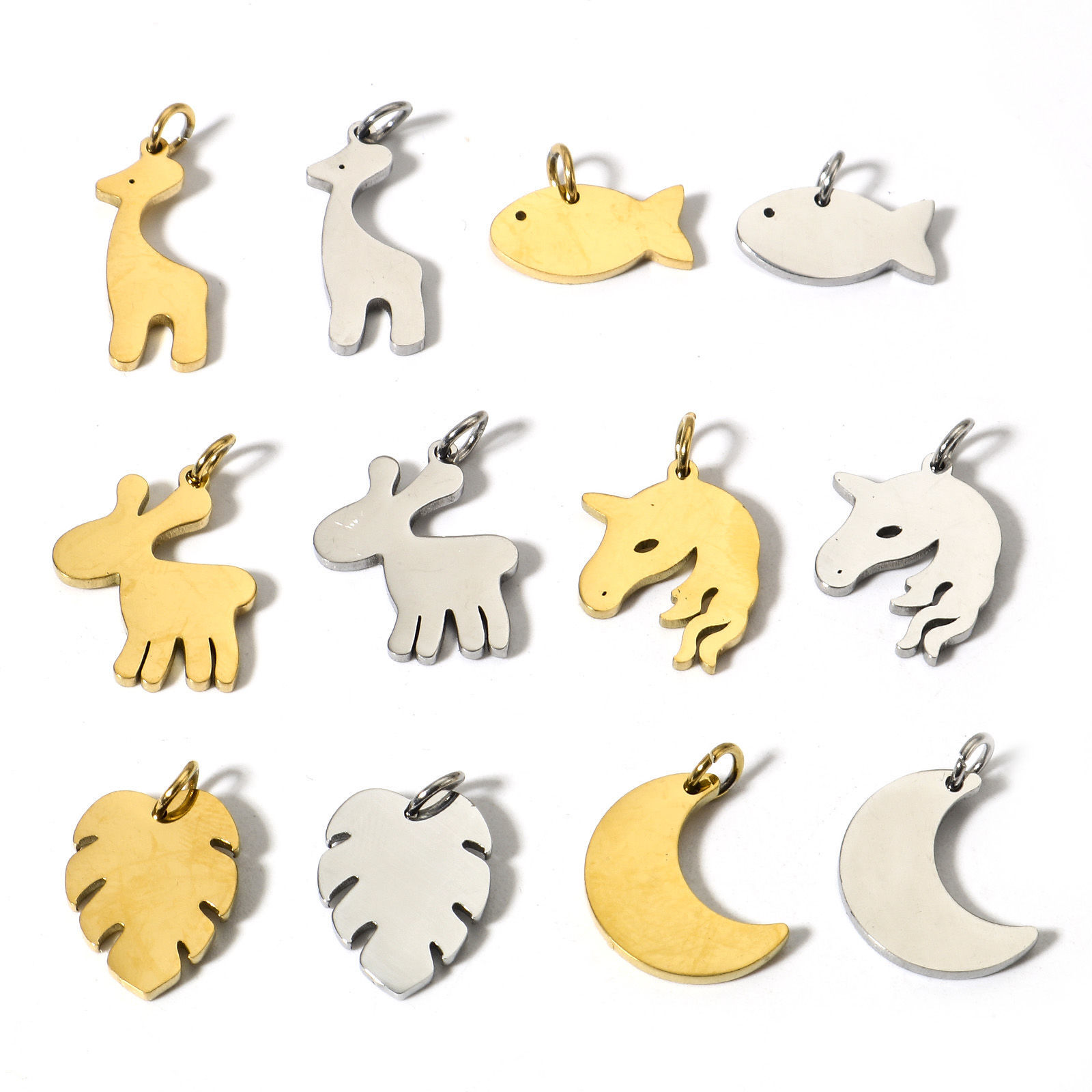 Picture of 1 Piece Vacuum Plating 304 Stainless Steel Blank Stamping Tags Charms Mirror Polishing