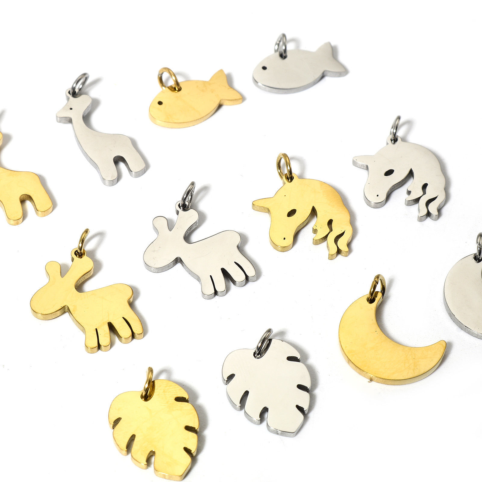 Picture of 1 Piece Vacuum Plating 304 Stainless Steel Blank Stamping Tags Charms Mirror Polishing