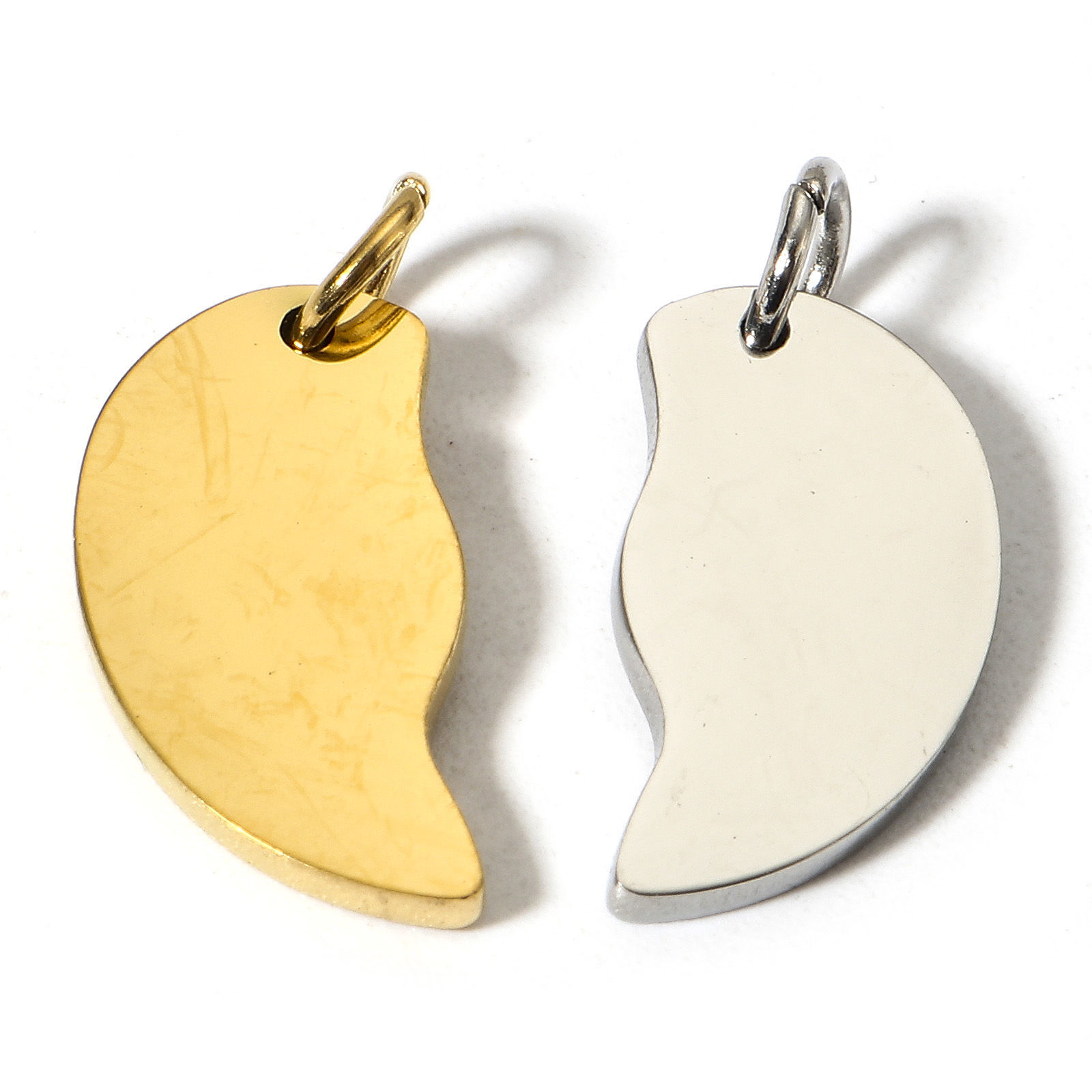 Picture of 1 Piece Vacuum Plating 304 Stainless Steel Blank Stamping Tags Charms Mirror Polishing