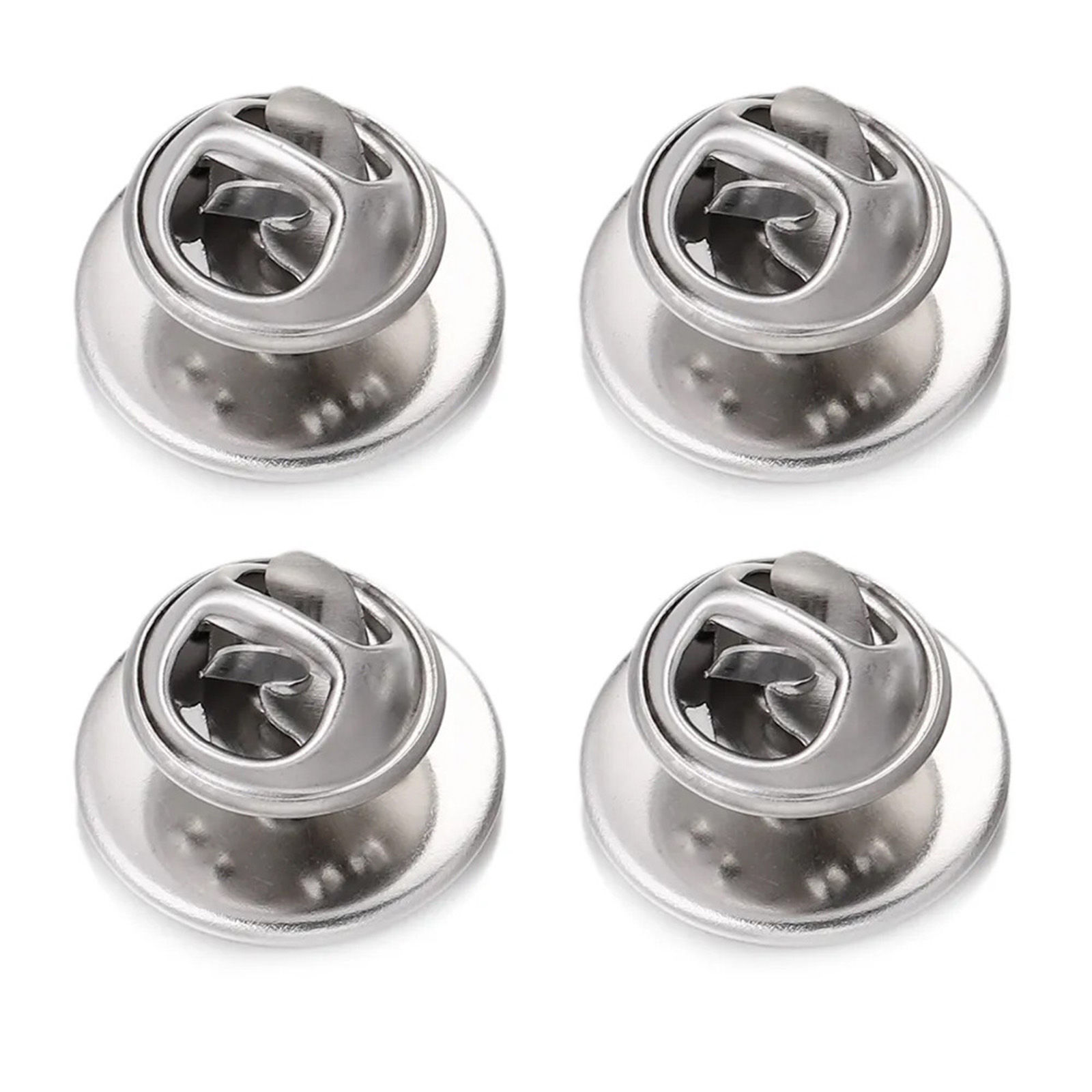 Image de 10 Pcs Broches Accessoires en 304 Acier Inoxydable Argent Mat Cabochon Rapportable