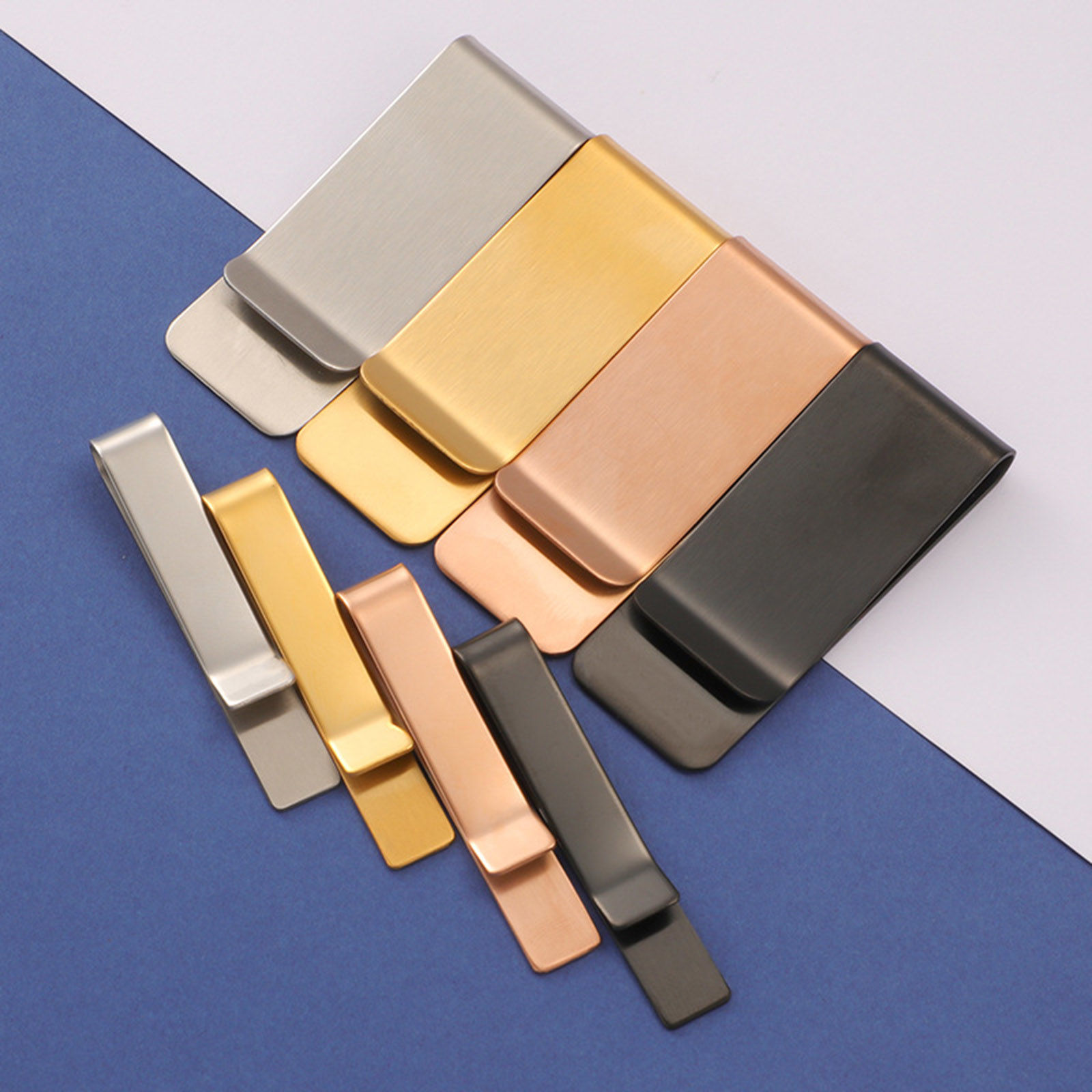 Picture of 304 Stainless Steel Blank Stamping Tags Men Necktie Tie Clips
