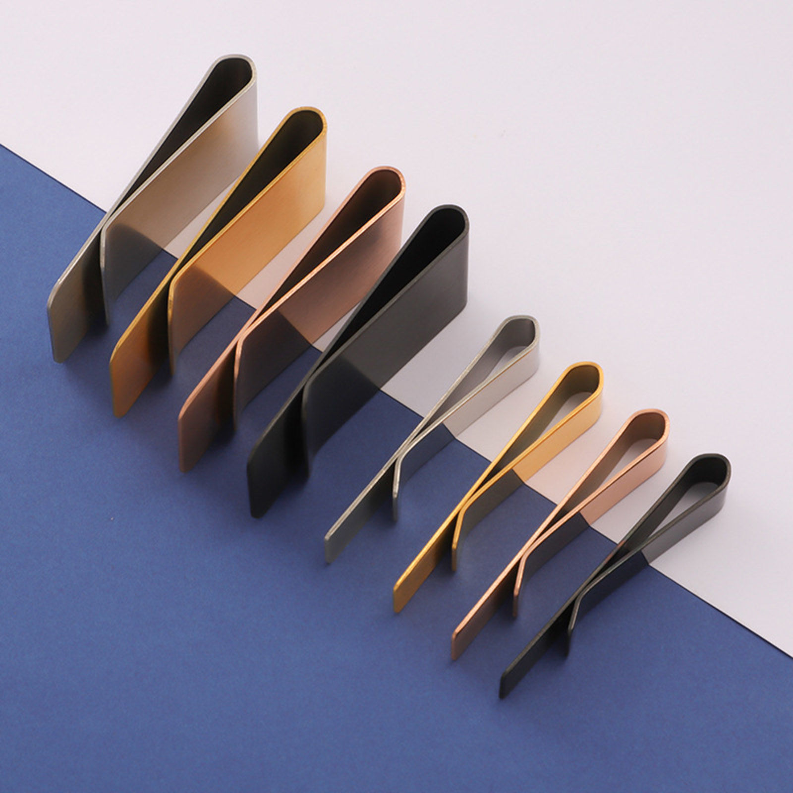 Picture of 304 Stainless Steel Blank Stamping Tags Men Necktie Tie Clips
