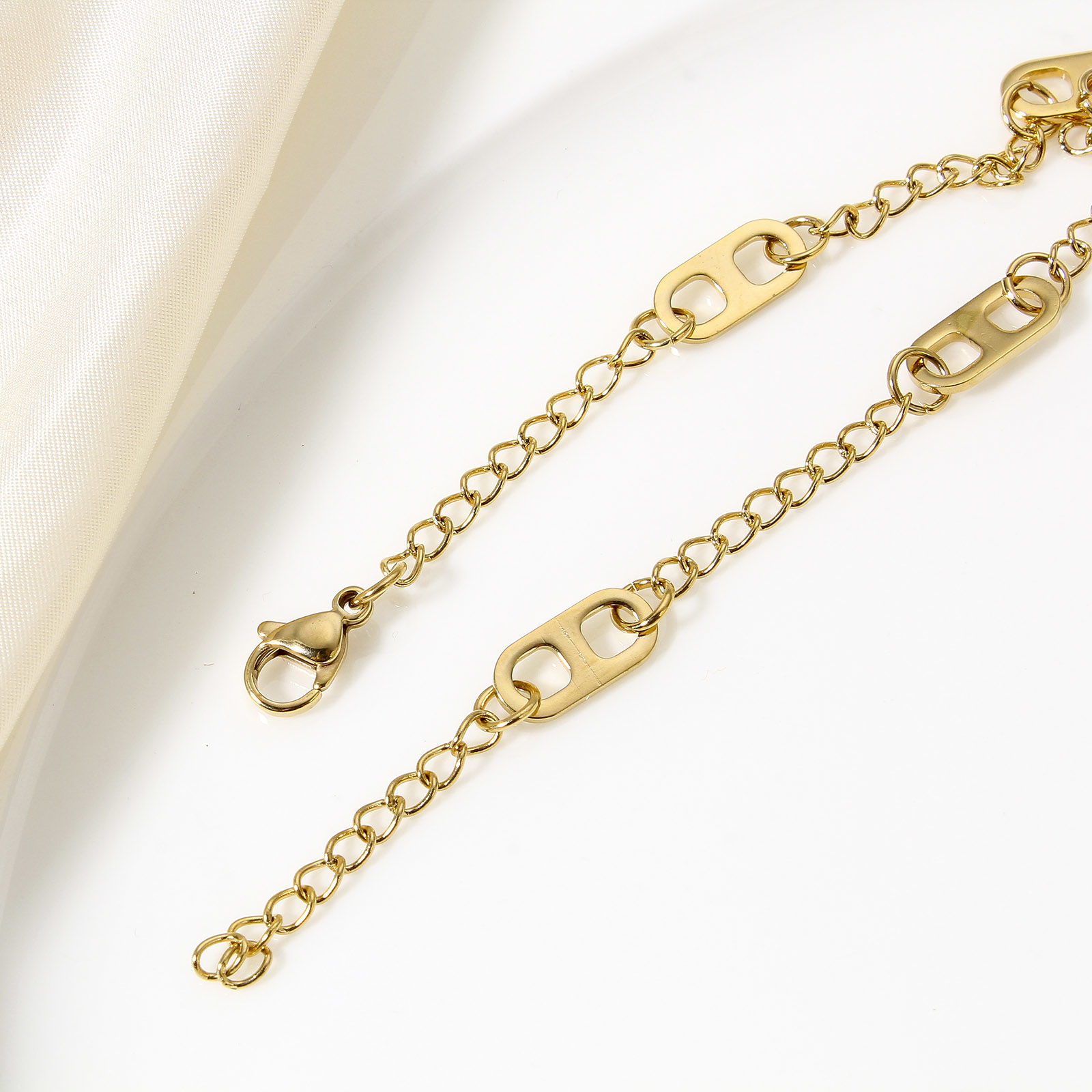 Picture of 304 Stainless Steel Handmade Link Chain Bracelets