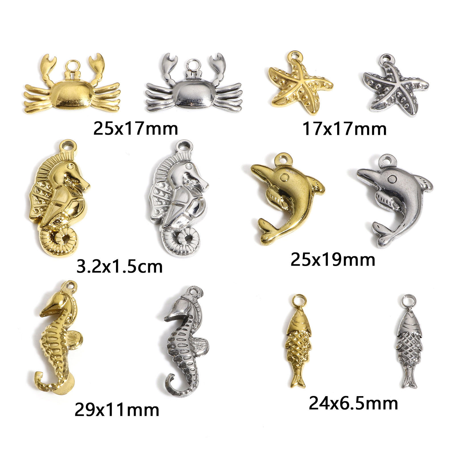 Image de 1 Pièce Pendentifs en 304 Acier Inoxydable Bijoux d'Océan