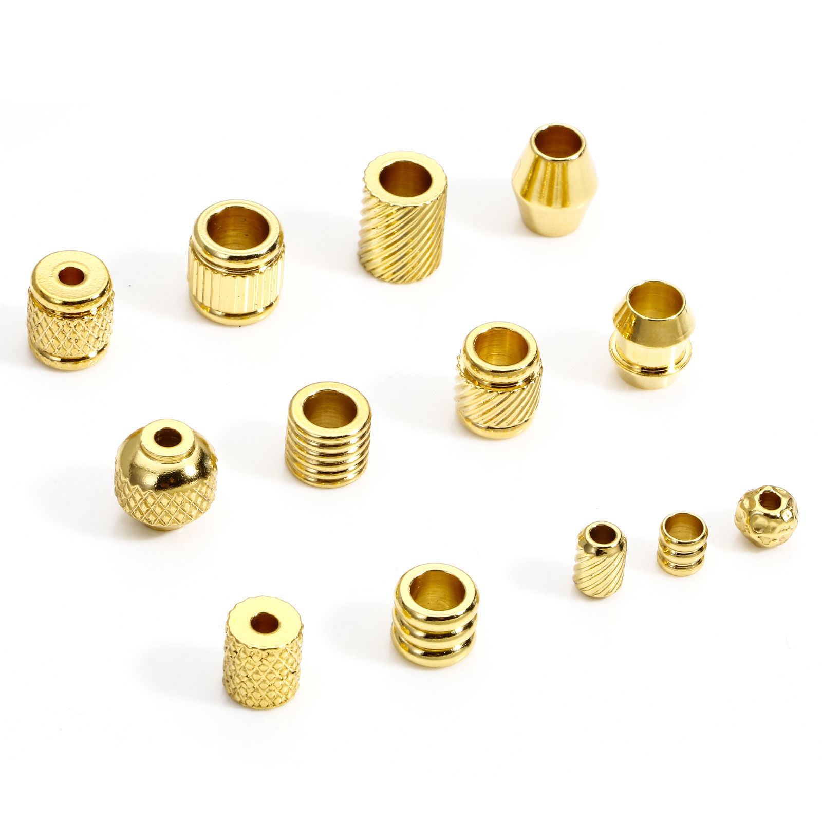 Picture of 304 Stainless Steel Beads For DIY Jewelry Making 18K Gold Plated