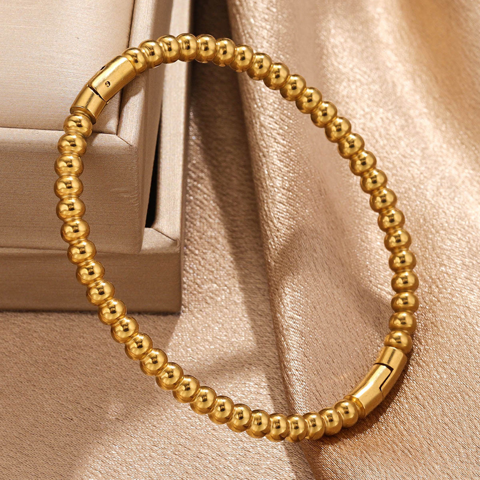 Picture of Eco-friendly Vacuum Plating 304 Stainless Steel Bangles Bracelets