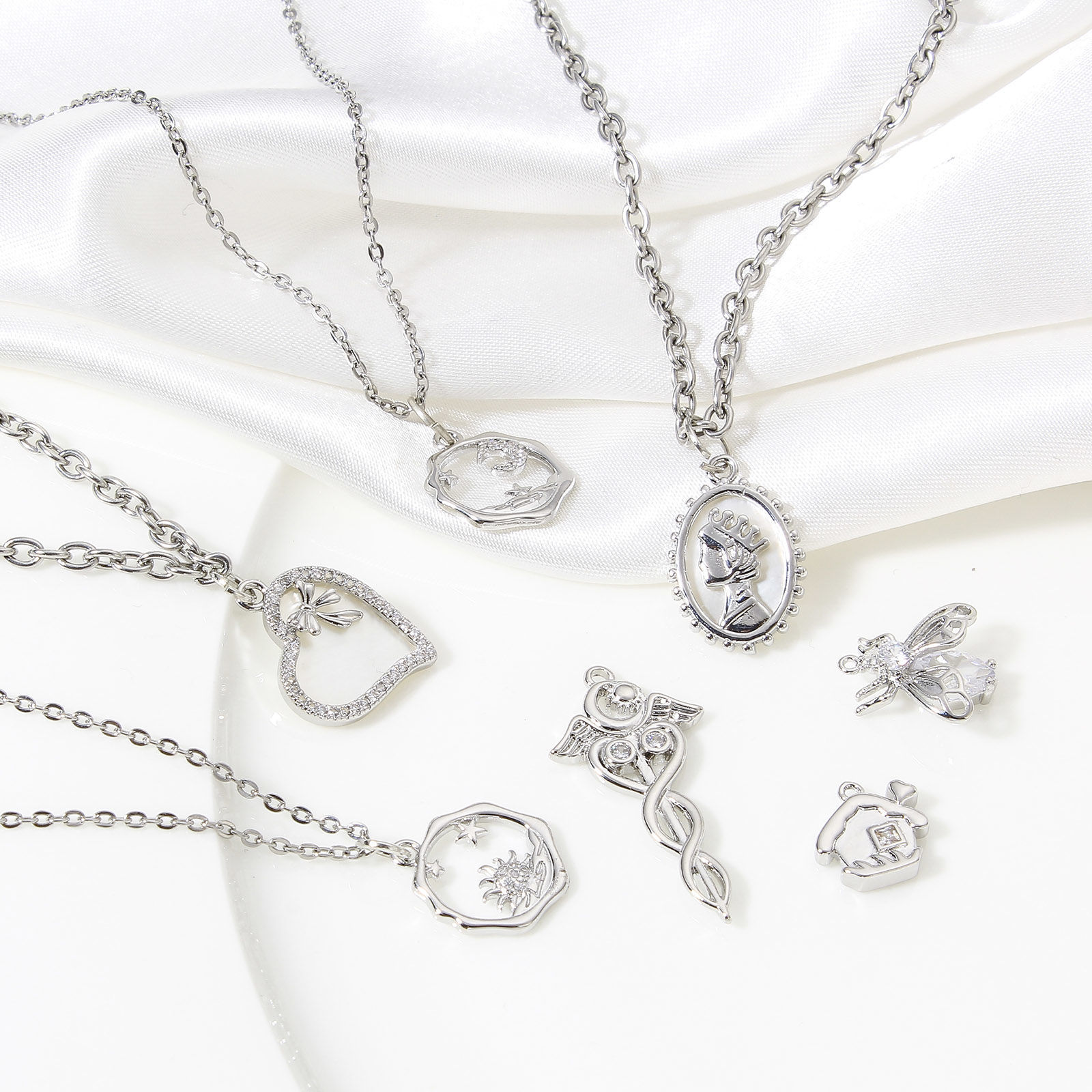 Picture of Brass Charms Real Platinum Plated