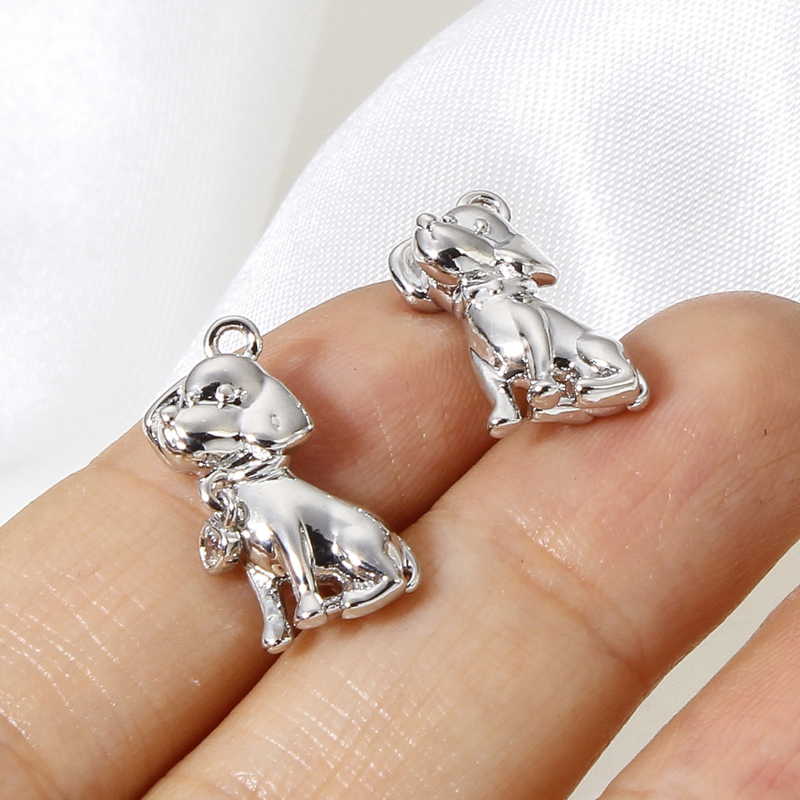 Picture of Brass Charms Real Platinum Plated