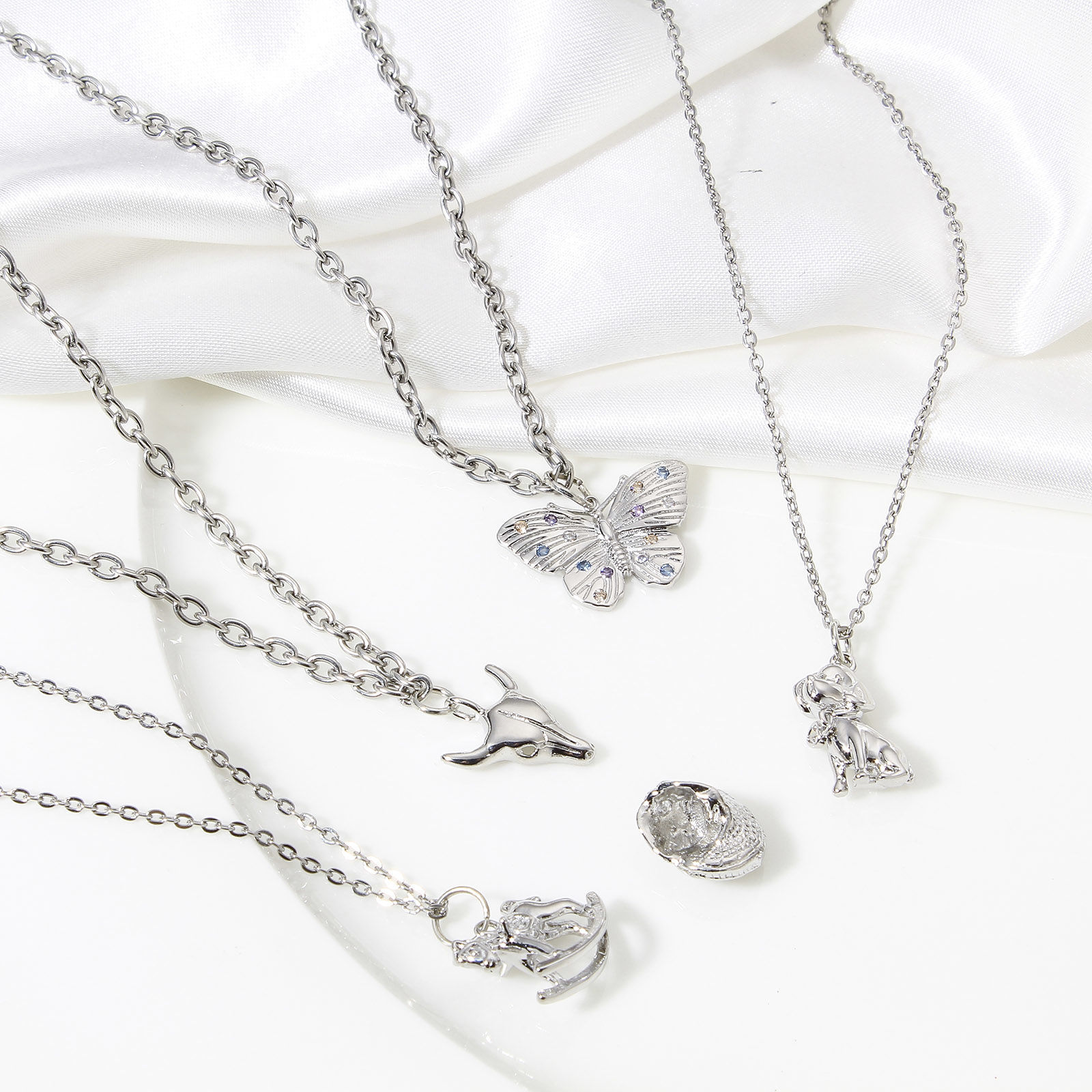Picture of Brass Charms Real Platinum Plated