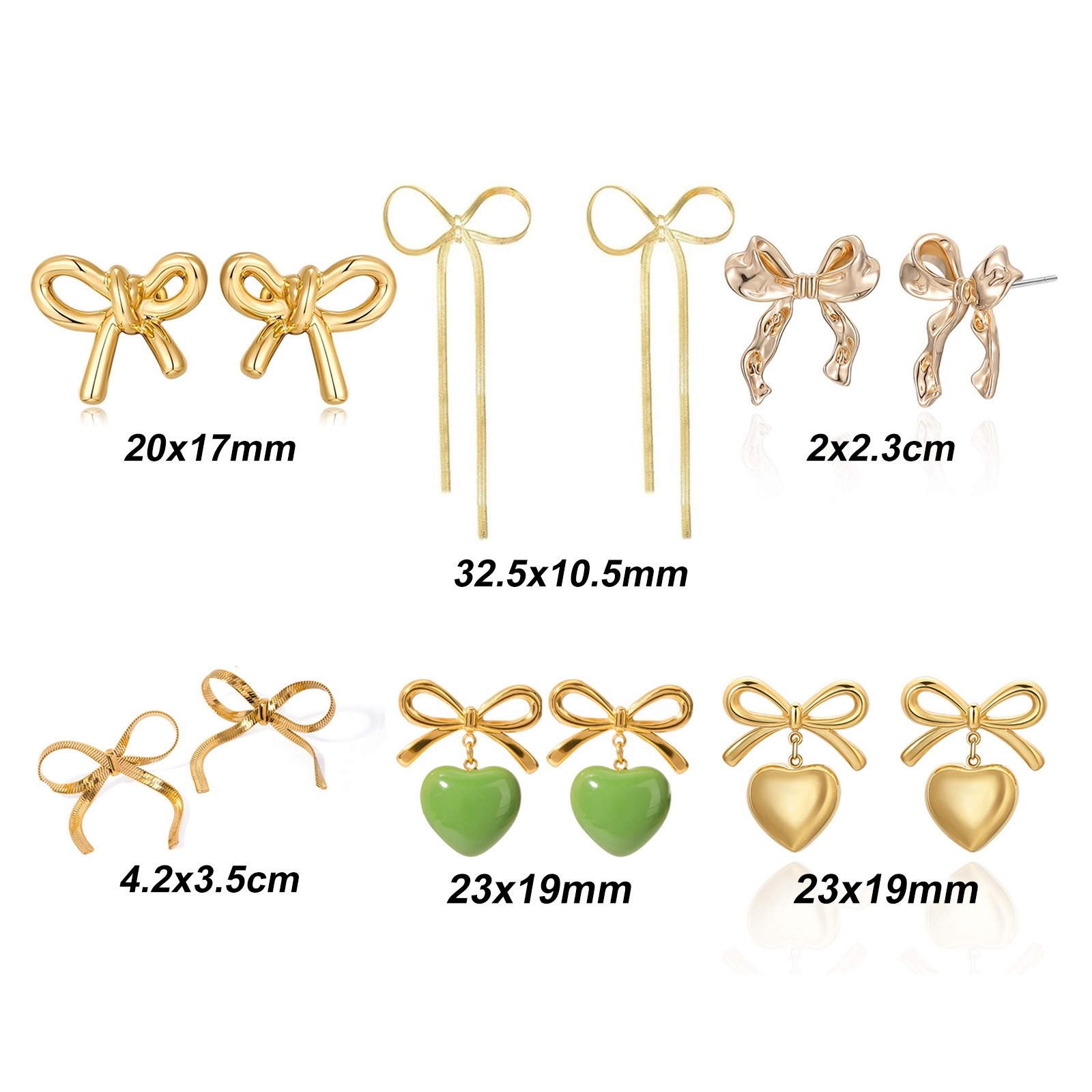 Image de 1 Paire Boucles d'Oreilles Exquis Respectueux de la Nature À la Mode Plaqué Or Véritable Cadeau Pour Femmes