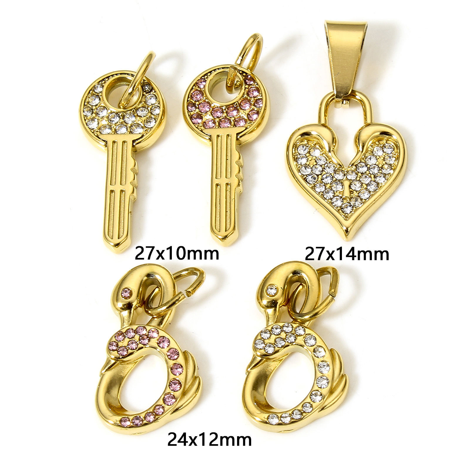 Picture of 304 Stainless Steel Charms 18K Gold Plated
