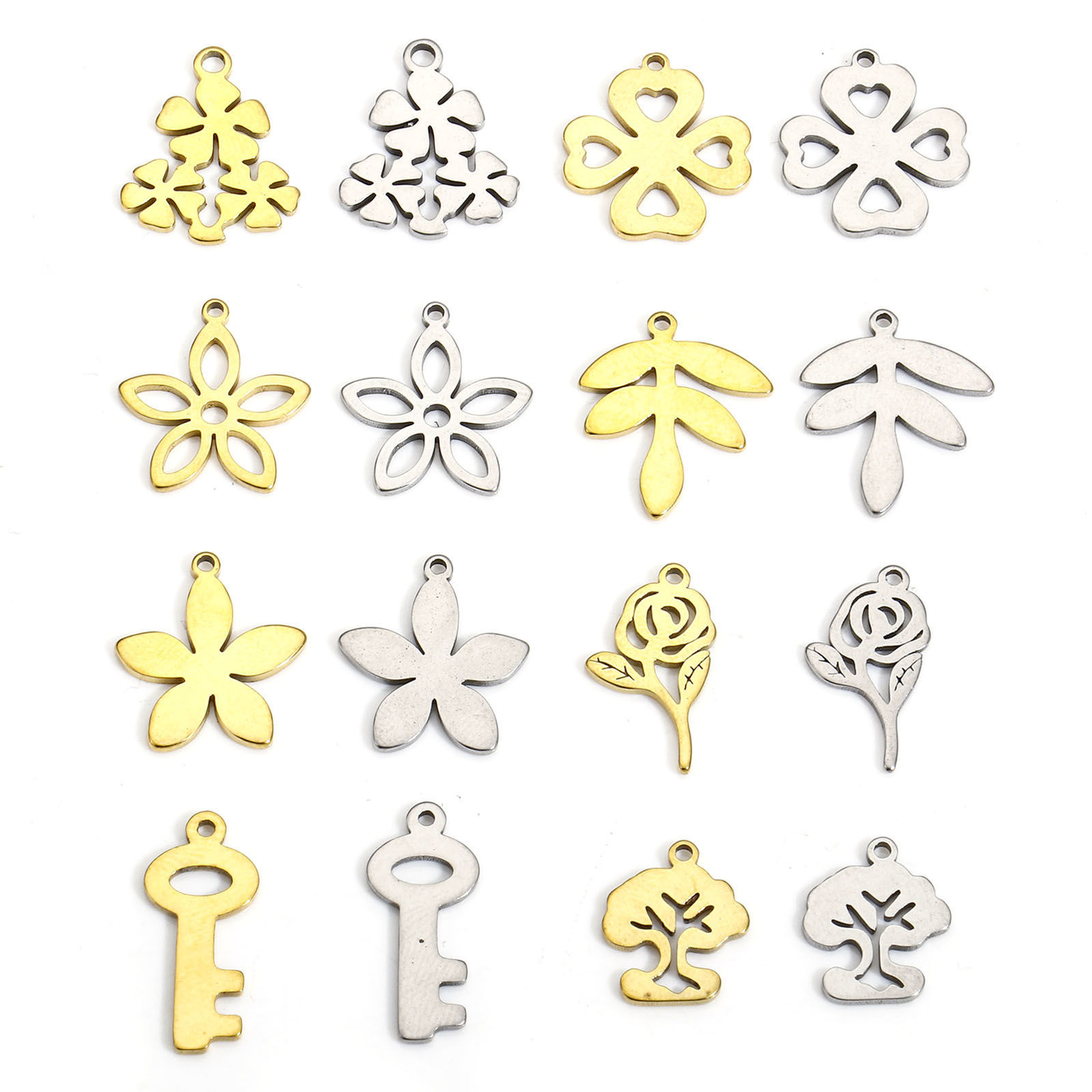 Image de 10 Pcs Breloques en 304 Acier Inoxydable