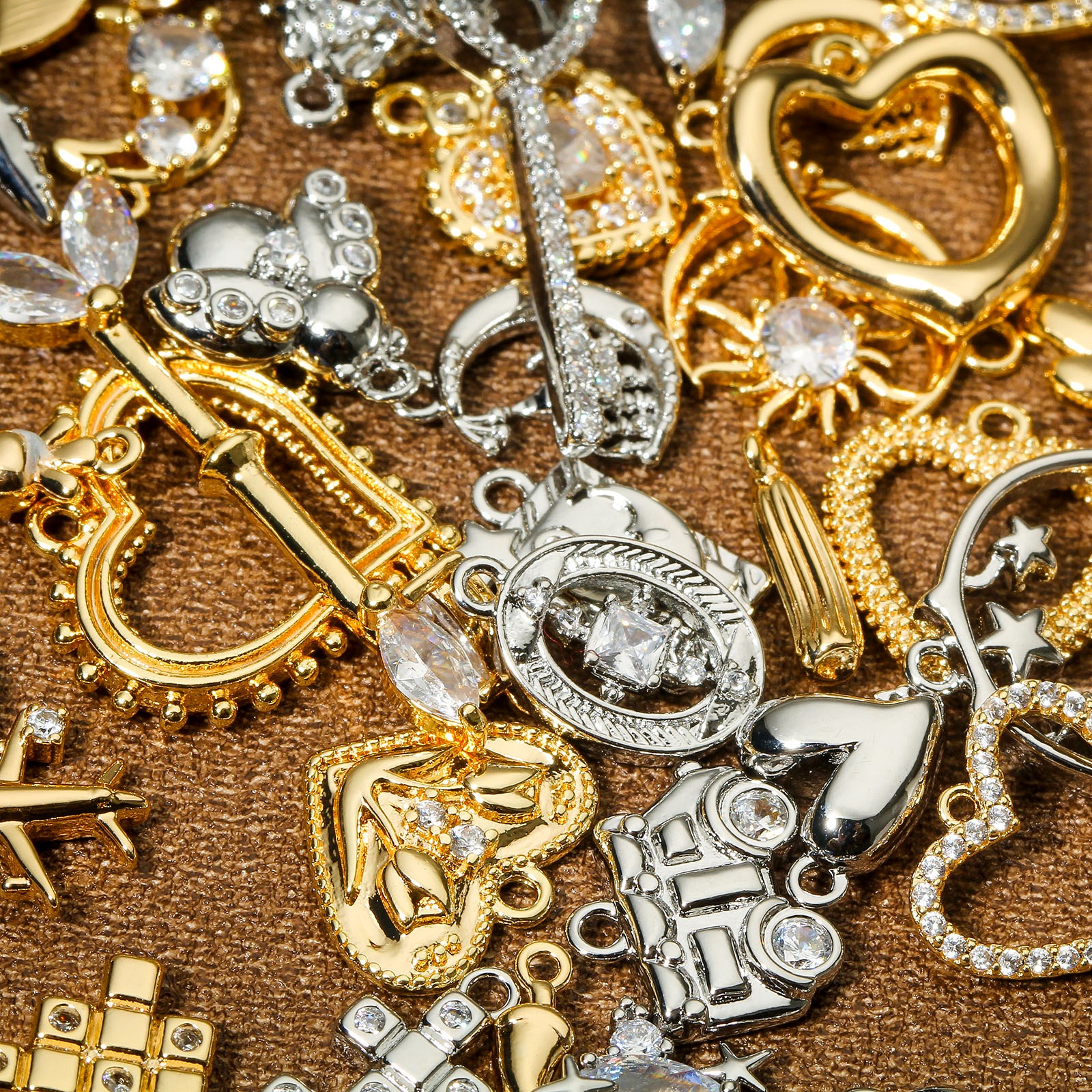 Picture of Brass Sport Charms Real Gold Plated Racket 27.5mm x 8mm