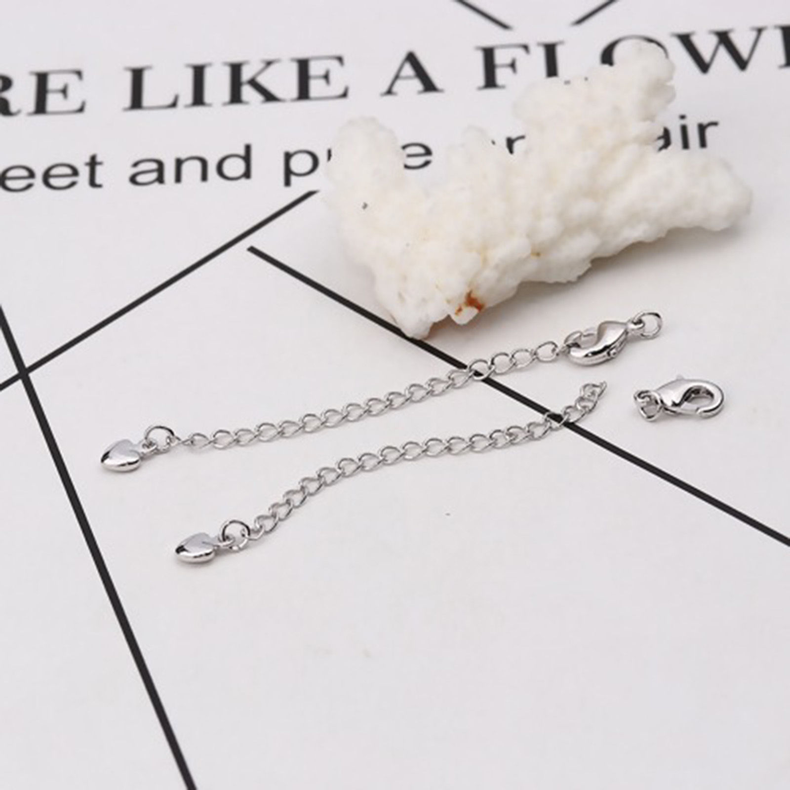 Picture of Eco-friendly Brass Extender Chain Heart Multicolor With Lobster Claw Clasp