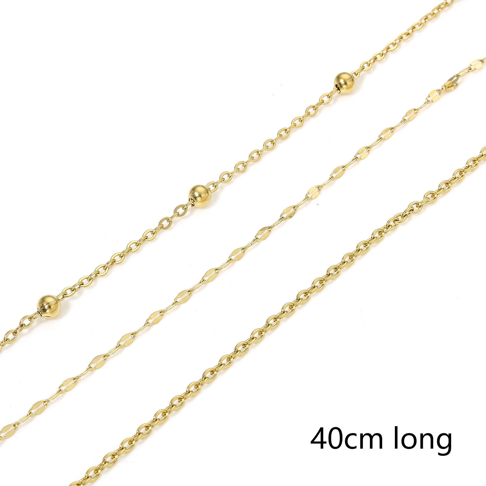 Immagine di 1 Pz Ecologico Semplice & Casual Semplice Oro Placcato 304 Acciaio Inossidabile Cavo Catena Collana Per Donne Festa