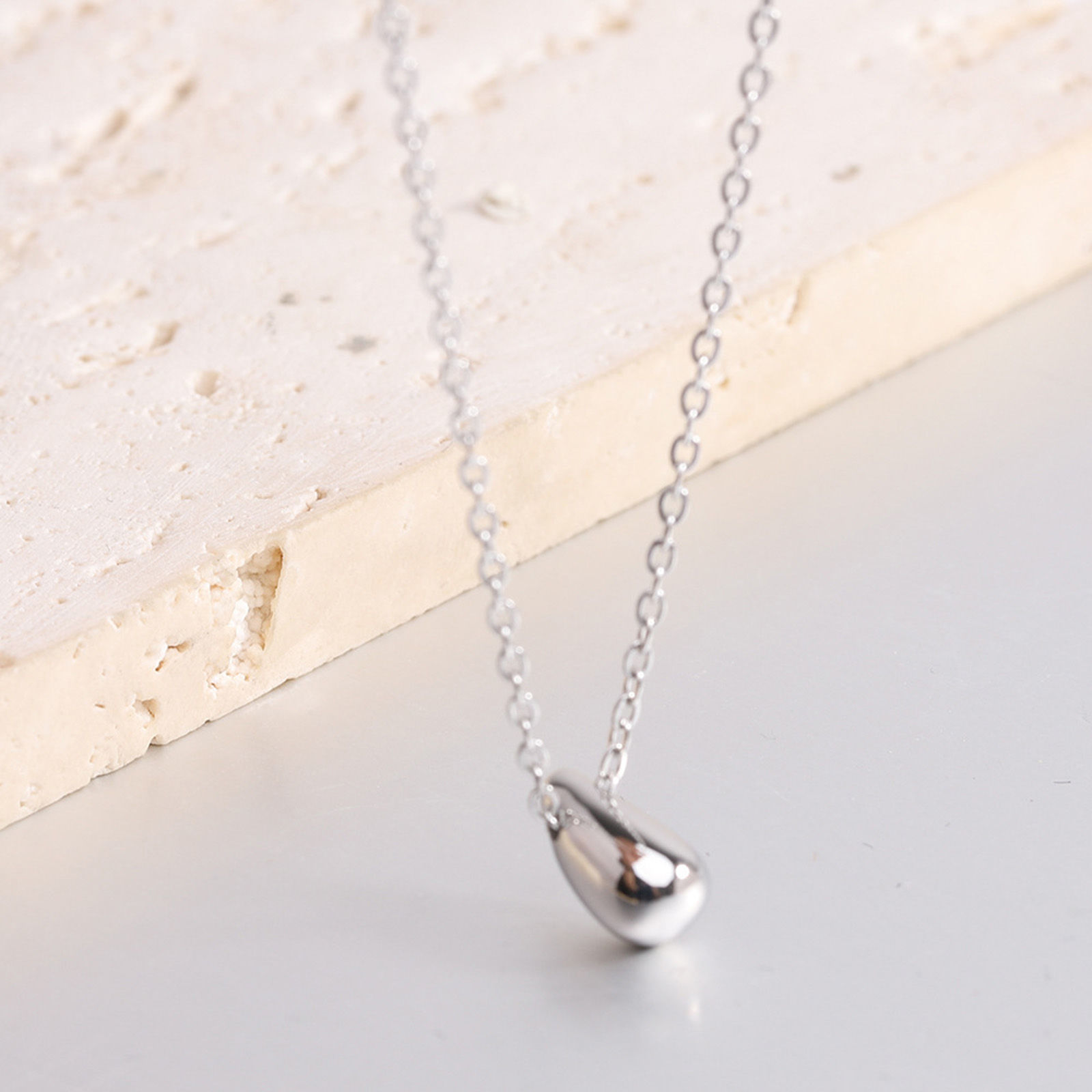 Picture of Eco-friendly Stylish Ins Style Multicolor 304 Stainless Steel Rolo Chain Drop Pendant Necklace For Women Party