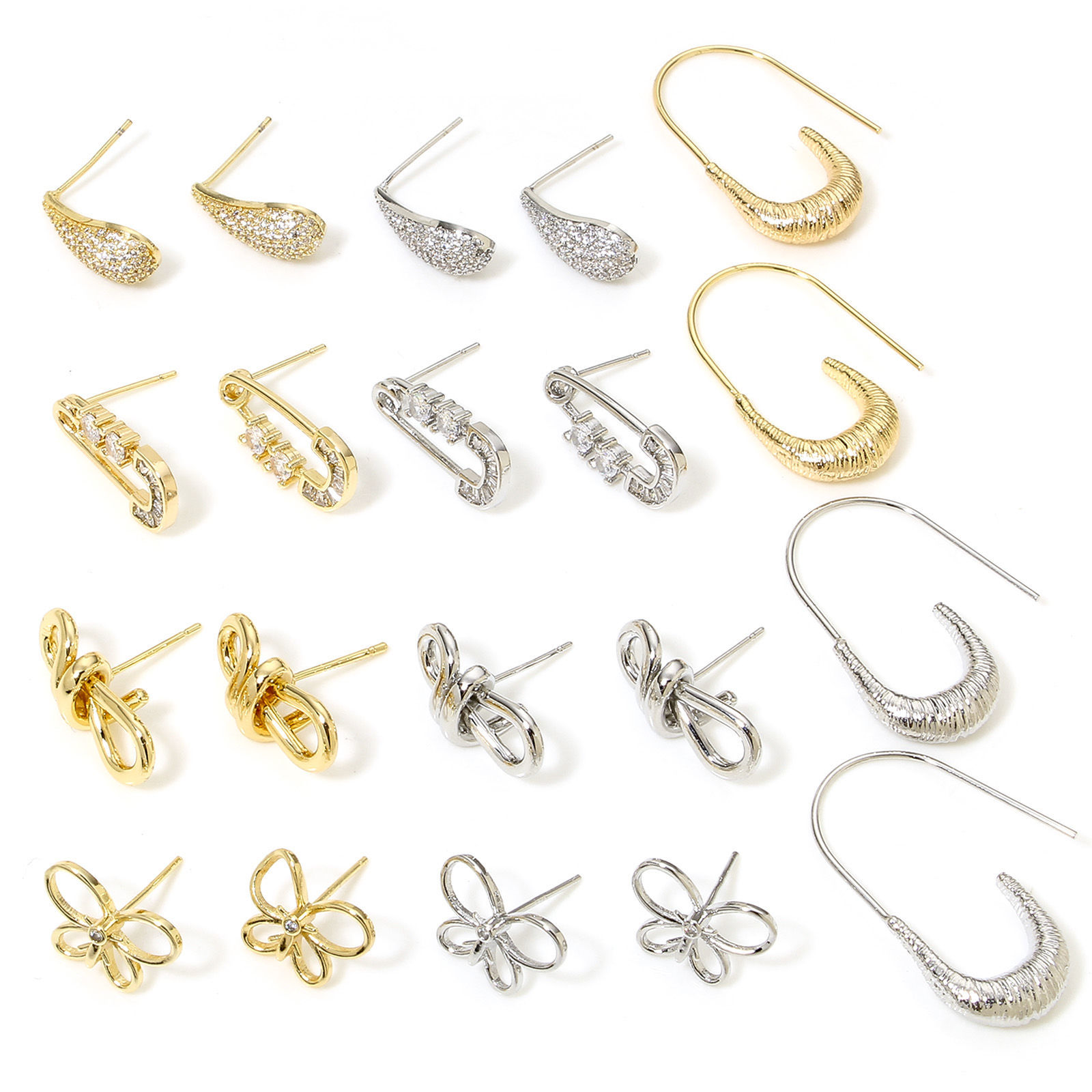 Picture of Eco-friendly Stylish Ins Style Multicolor Brass Butterfly Animal Hollow Ear Post Stud Earrings For Women Party